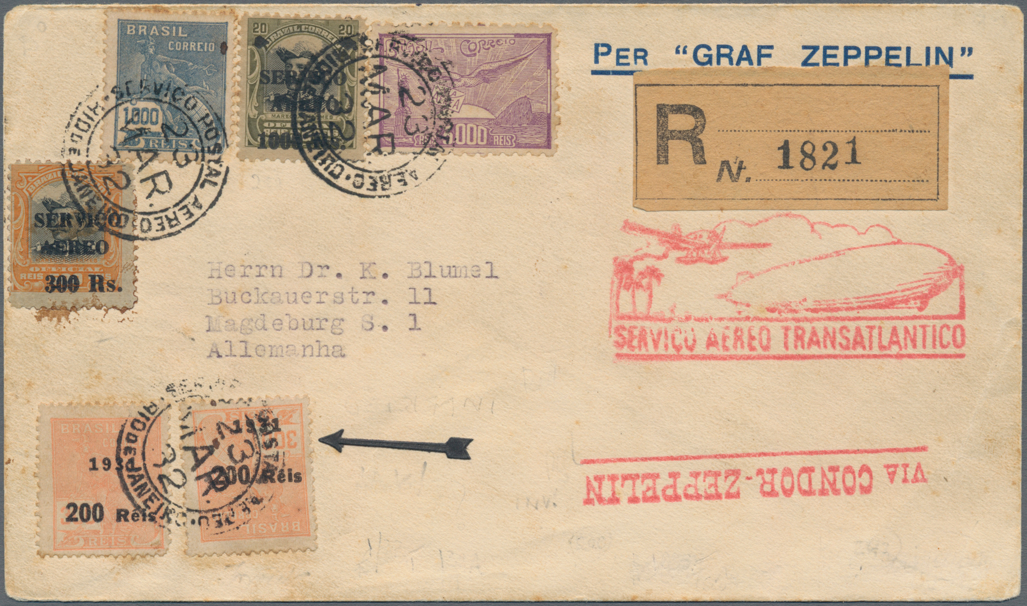 Lot 11745 - thematik: zeppelin / zeppelin - Auktionshaus Christoph Gärtner GmbH & Co. KG 58th AUCTION - Day 4 Lot 11745 - thematik: zeppelin / zeppelin - Auktionshaus Christoph Gärtner GmbH & Co. KG 58th AUCTION - Day 4