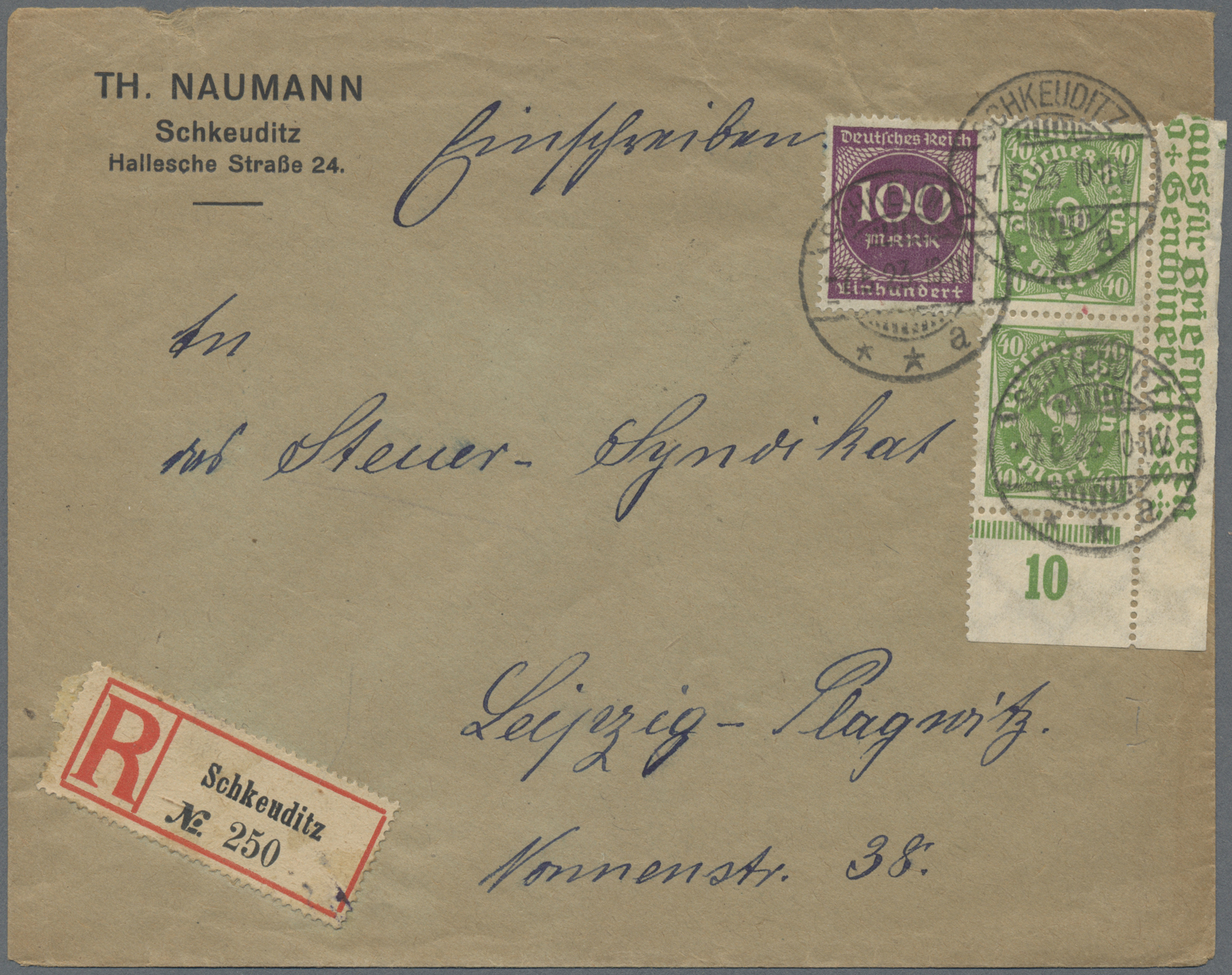 Lot 10636 - Deutsches Reich - Inflation  -  Auktionshaus Christoph Gärtner GmbH & Co. KG 57th AUCTION - Day 5