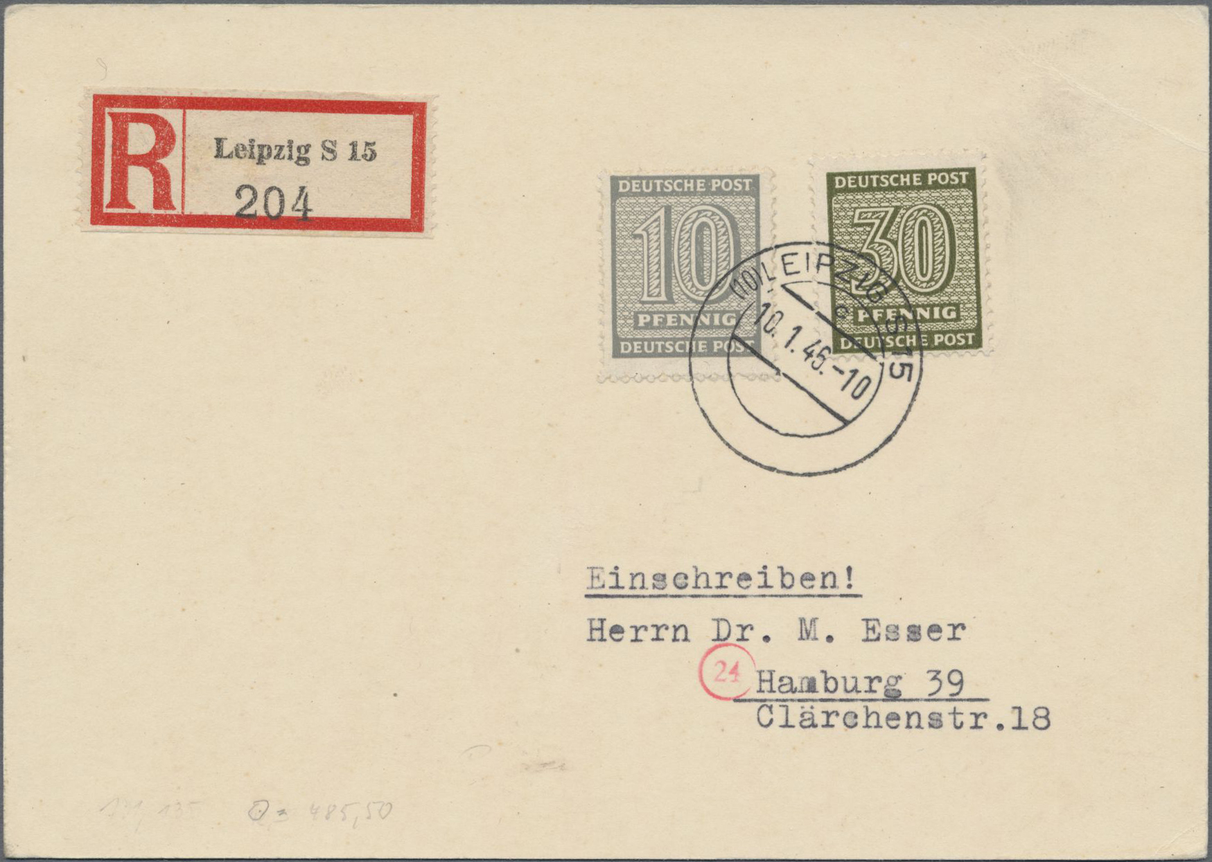 Lot 06417 - Sowjetische Zone - West-Sachsen  -  Auktionshaus Christoph Gärtner GmbH & Co. KG 57th AUCTION - Day 3