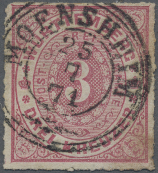 Lot 05296 - Württemberg - Dreikreisstempel  -  Auktionshaus Christoph Gärtner GmbH & Co. KG 55th AUCTION - Day 3