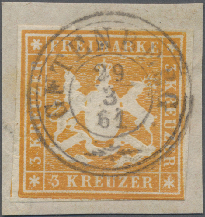 Lot 05295 - Württemberg - Dreikreisstempel  -  Auktionshaus Christoph Gärtner GmbH & Co. KG 55th AUCTION - Day 3