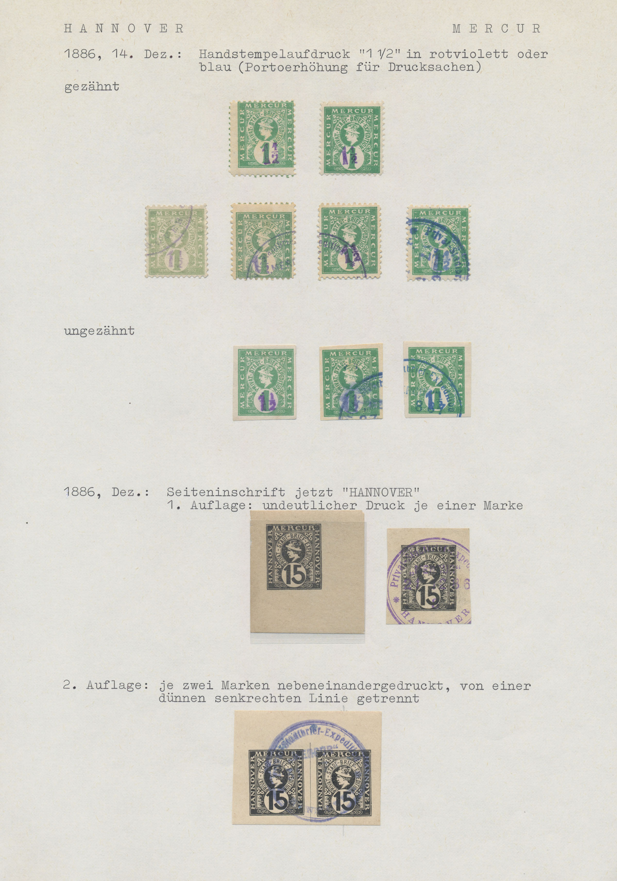 Lot 10802 - Deutsches Reich - Privatpost (Stadtpost) - Auktionshaus Christoph Gärtner GmbH & Co. KG 57th AUCTION - Day 5 Lot 10802 - Deutsches Reich - Privatpost (Stadtpost) - Auktionshaus Christoph Gärtner GmbH & Co. KG 57th AUCTION - Day 5