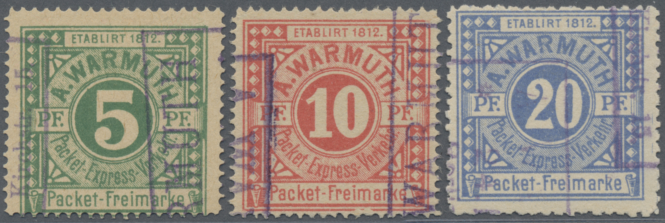Lot 05333 - Deutsches Reich - Privatpost (Stadtpost) - Auktionshaus Christoph Gärtner GmbH & Co. KG 57th AUCTION - Day 3 Lot 05333 - Deutsches Reich - Privatpost (Stadtpost) - Auktionshaus Christoph Gärtner GmbH & Co. KG 57th AUCTION - Day 3