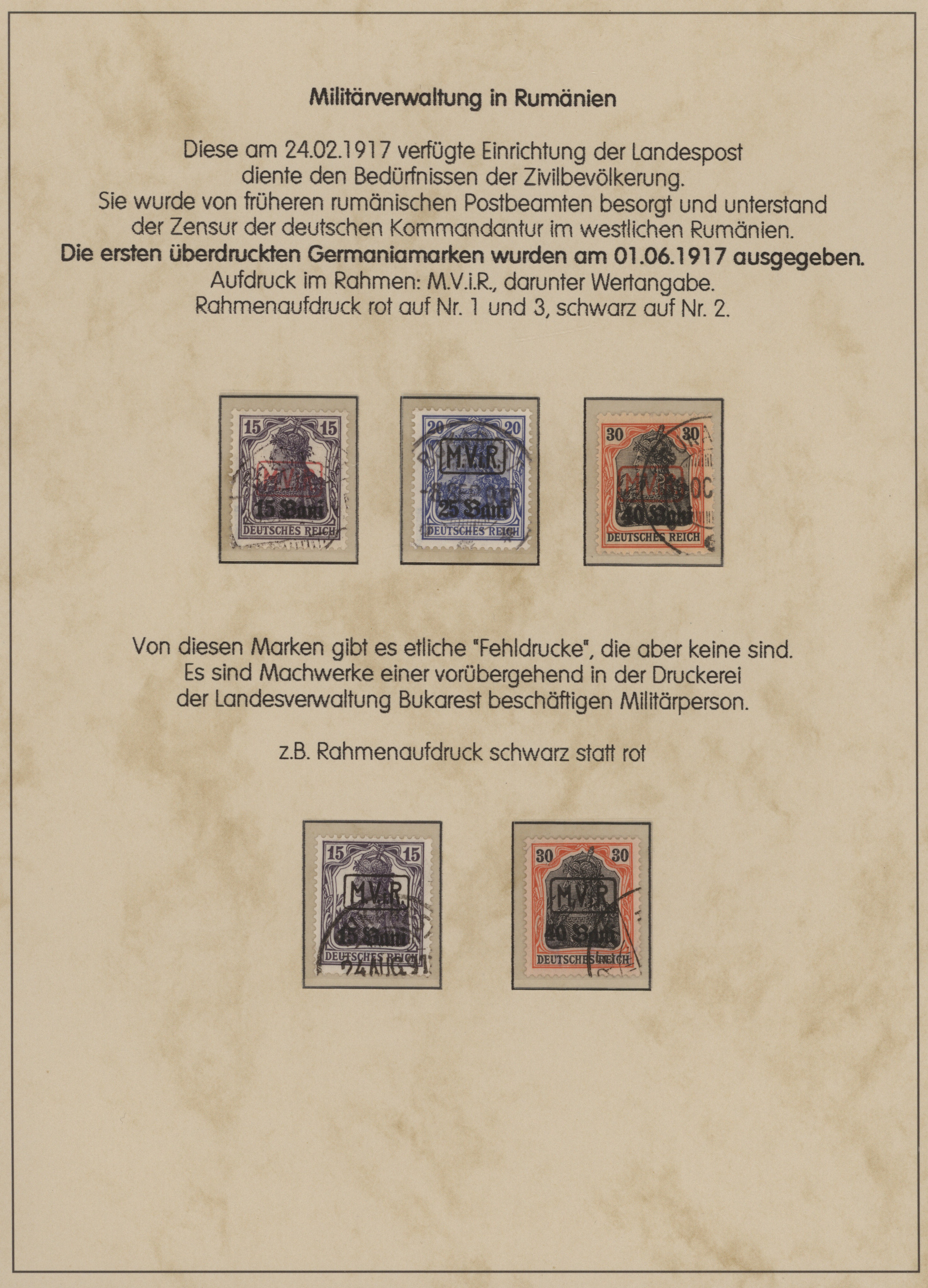 Lot 14492 - Deutsche Besetzung I. WK: Rumänien - Auktionshaus Christoph Gärtner GmbH & Co. KG 58th AUCTION - Day 5 Lot 14492 - Deutsche Besetzung I. WK: Rumänien - Auktionshaus Christoph Gärtner GmbH & Co. KG 58th AUCTION - Day 5