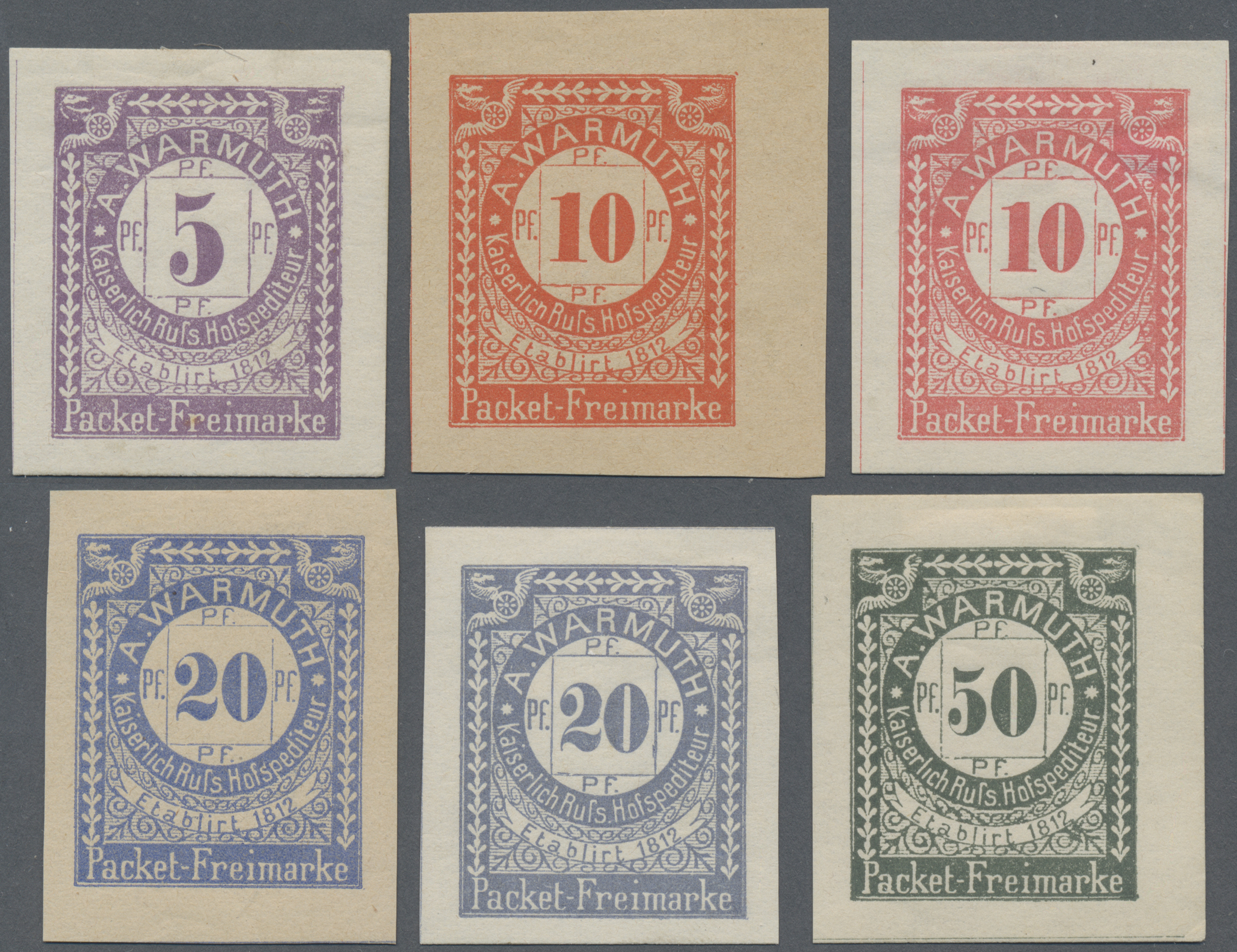 Lot 05331 - Deutsches Reich - Privatpost (Stadtpost) - Auktionshaus Christoph Gärtner GmbH & Co. KG 57th AUCTION - Day 3 Lot 05331 - Deutsches Reich - Privatpost (Stadtpost) - Auktionshaus Christoph Gärtner GmbH & Co. KG 57th AUCTION - Day 3