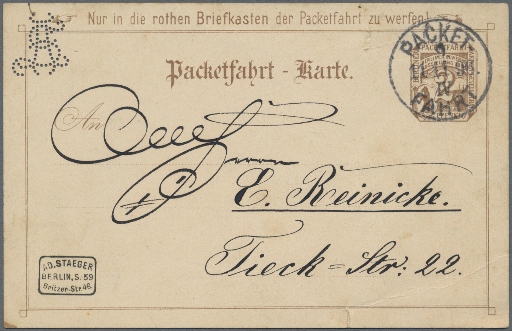Lot 05324 - Deutsches Reich - Privatpost (Stadtpost) - Auktionshaus Christoph Gärtner GmbH & Co. KG 57th AUCTION - Day 3 Lot 05324 - Deutsches Reich - Privatpost (Stadtpost) - Auktionshaus Christoph Gärtner GmbH & Co. KG 57th AUCTION - Day 3