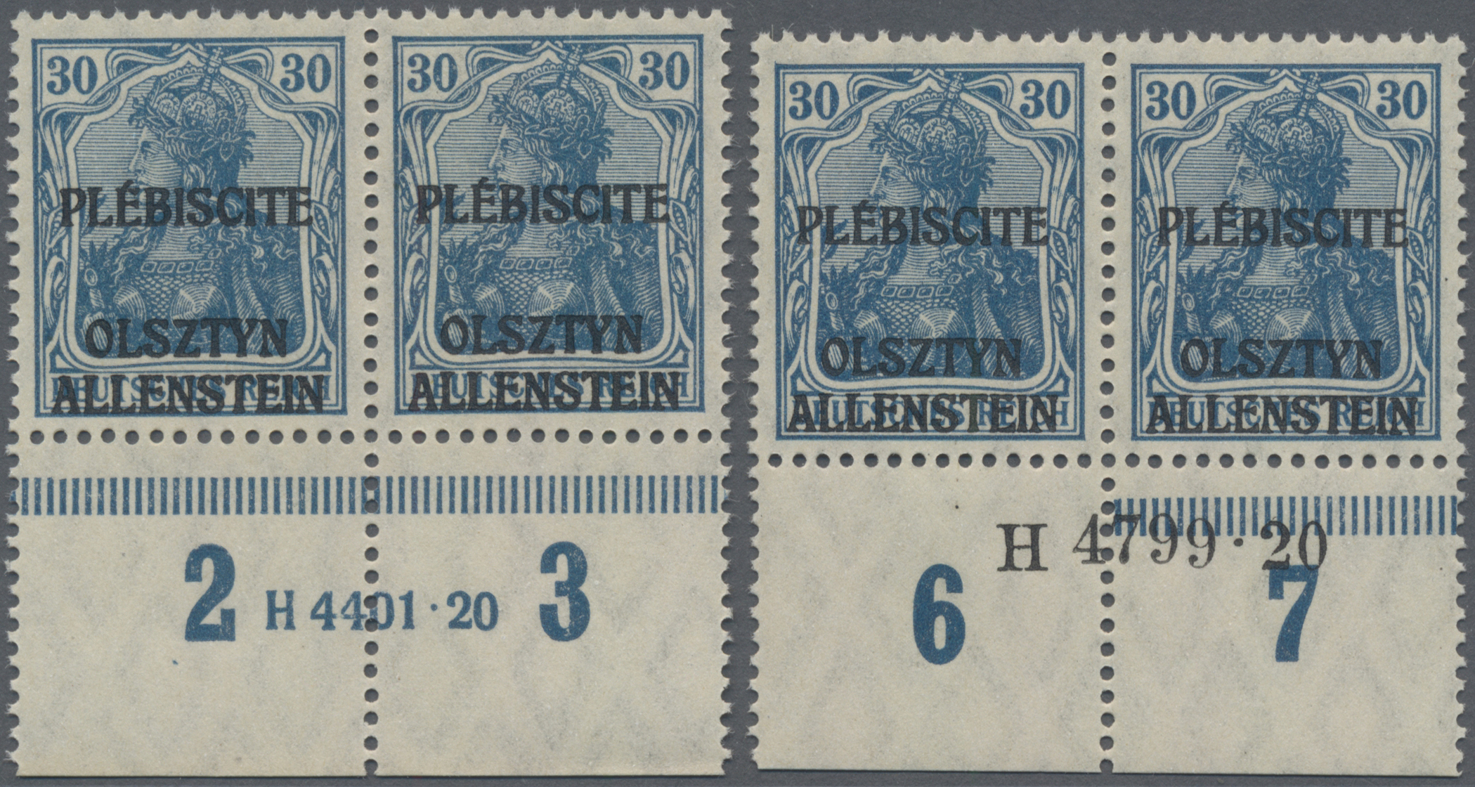 Lot 05855 - Deutsche Abstimmungsgebiete: Allenstein - Auktionshaus Christoph Gärtner GmbH & Co. KG 57th AUCTION - Day 3 Lot 05855 - Deutsche Abstimmungsgebiete: Allenstein - Auktionshaus Christoph Gärtner GmbH & Co. KG 57th AUCTION - Day 3