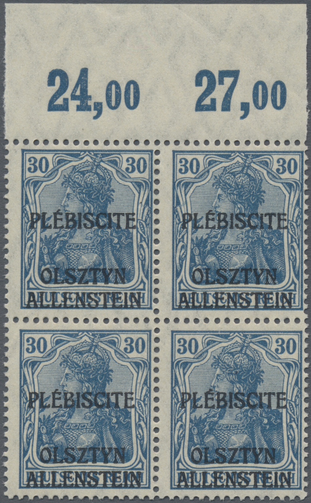 Lot 05854 - Deutsche Abstimmungsgebiete: Allenstein - Auktionshaus Christoph Gärtner GmbH & Co. KG 57th AUCTION - Day 3 Lot 05854 - Deutsche Abstimmungsgebiete: Allenstein - Auktionshaus Christoph Gärtner GmbH & Co. KG 57th AUCTION - Day 3