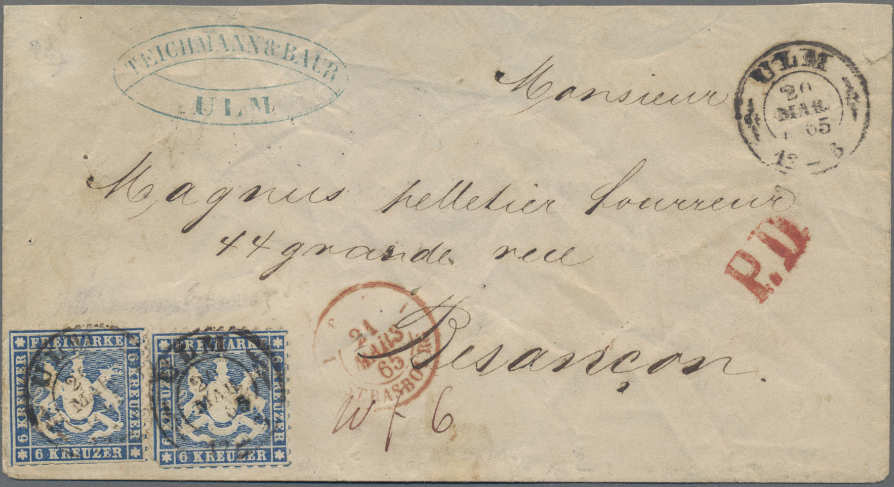 Lot 05251 - Württemberg - Marken und Briefe - Auktionshaus Christoph Gärtner GmbH & Co. KG 55th AUCTION - Day 3 Lot 05251 - Württemberg - Marken und Briefe - Auktionshaus Christoph Gärtner GmbH & Co. KG 55th AUCTION - Day 3