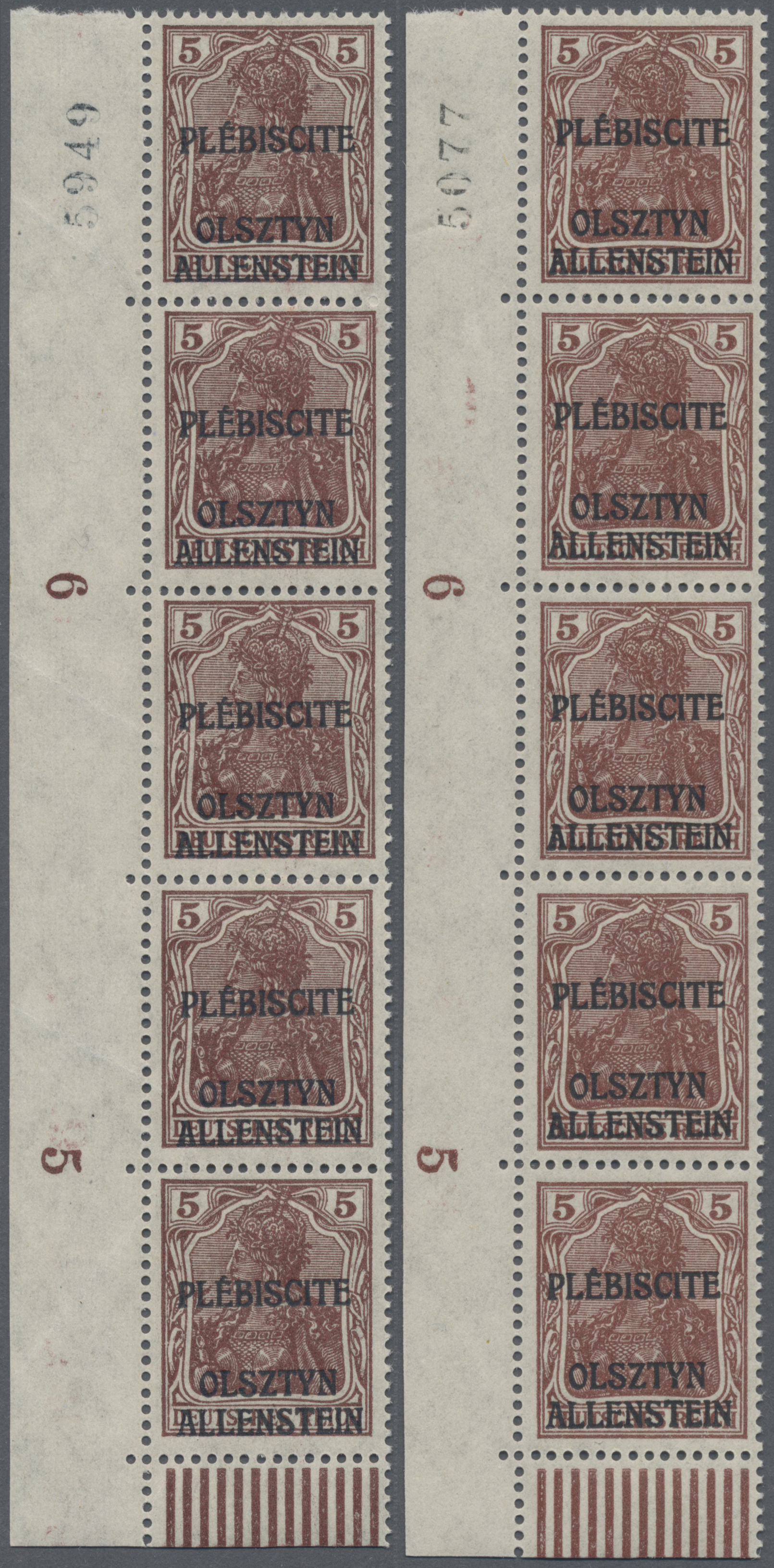 Lot 05846 - Deutsche Abstimmungsgebiete: Allenstein  -  Auktionshaus Christoph Gärtner GmbH & Co. KG 57th AUCTION - Day 3