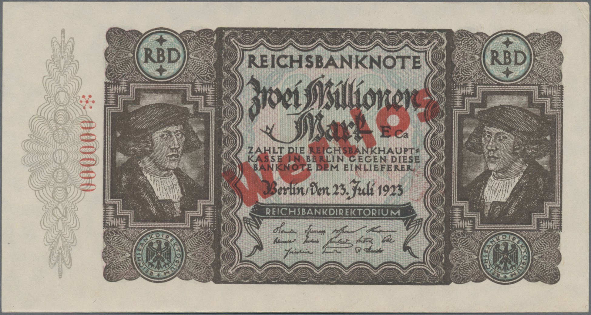 Lot 01708 - Deutschland - Deutsches Reich bis 1945 | Banknoten - Auktionshaus Christoph Gärtner GmbH & Co. KG 58th AUCTION - Day 1 Lot 01708 - Deutschland - Deutsches Reich bis 1945 | Banknoten - Auktionshaus Christoph Gärtner GmbH & Co. KG 58th AUCTION - Day 1