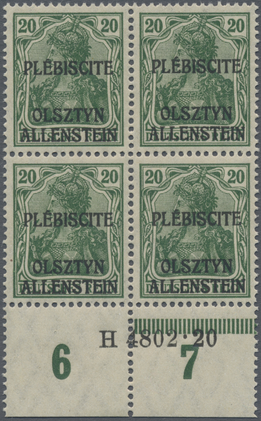 Lot 05851 - Deutsche Abstimmungsgebiete: Allenstein - Auktionshaus Christoph Gärtner GmbH & Co. KG 57th AUCTION - Day 3 Lot 05851 - Deutsche Abstimmungsgebiete: Allenstein - Auktionshaus Christoph Gärtner GmbH & Co. KG 57th AUCTION - Day 3