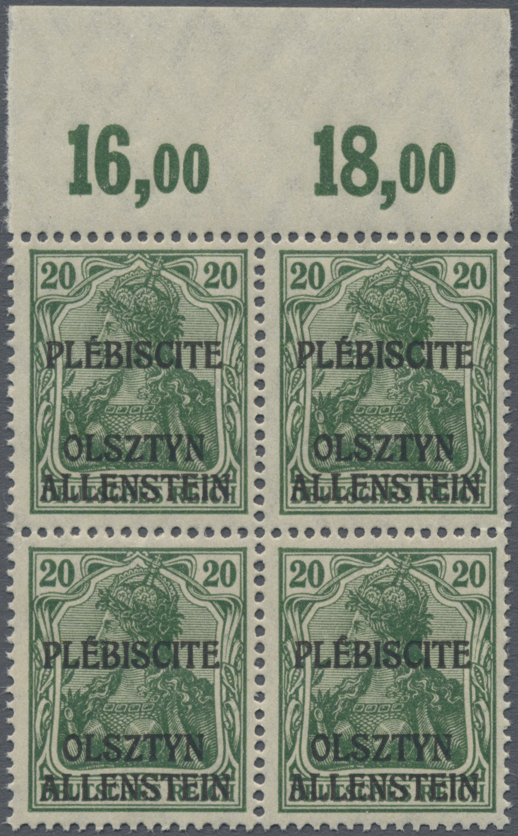 Lot 05850 - Deutsche Abstimmungsgebiete: Allenstein  -  Auktionshaus Christoph Gärtner GmbH & Co. KG 57th AUCTION - Day 3