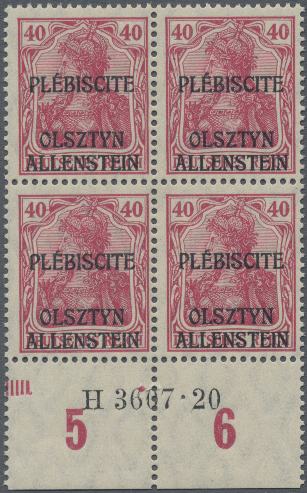 Lot 05858 - Deutsche Abstimmungsgebiete: Allenstein - Auktionshaus Christoph Gärtner GmbH & Co. KG 57th AUCTION - Day 3 Lot 05858 - Deutsche Abstimmungsgebiete: Allenstein - Auktionshaus Christoph Gärtner GmbH & Co. KG 57th AUCTION - Day 3