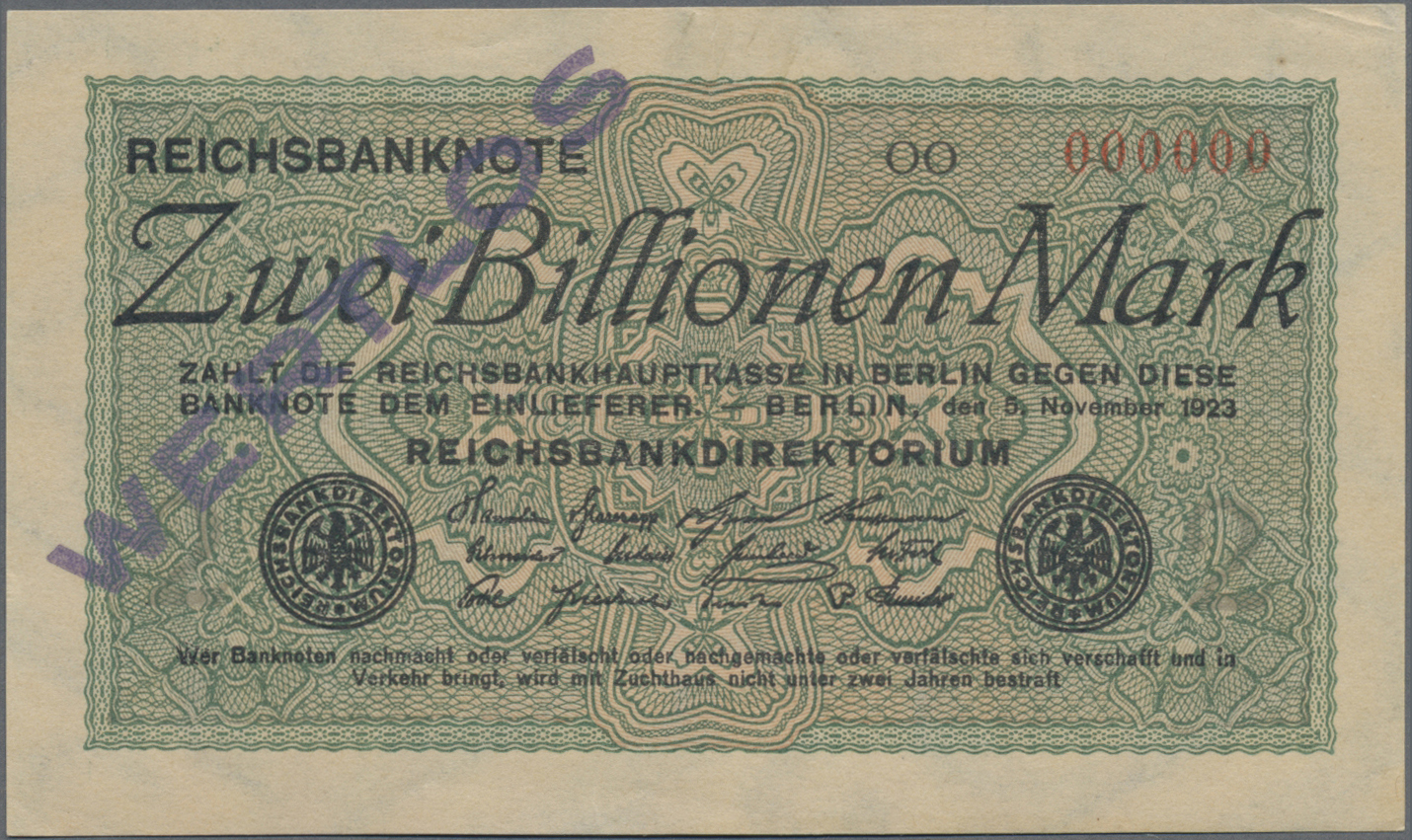 Lot 01734 - Deutschland - Deutsches Reich bis 1945 | Banknoten - Auktionshaus Christoph Gärtner GmbH & Co. KG 58th AUCTION - Day 1 Lot 01734 - Deutschland - Deutsches Reich bis 1945 | Banknoten - Auktionshaus Christoph Gärtner GmbH & Co. KG 58th AUCTION - Day 1