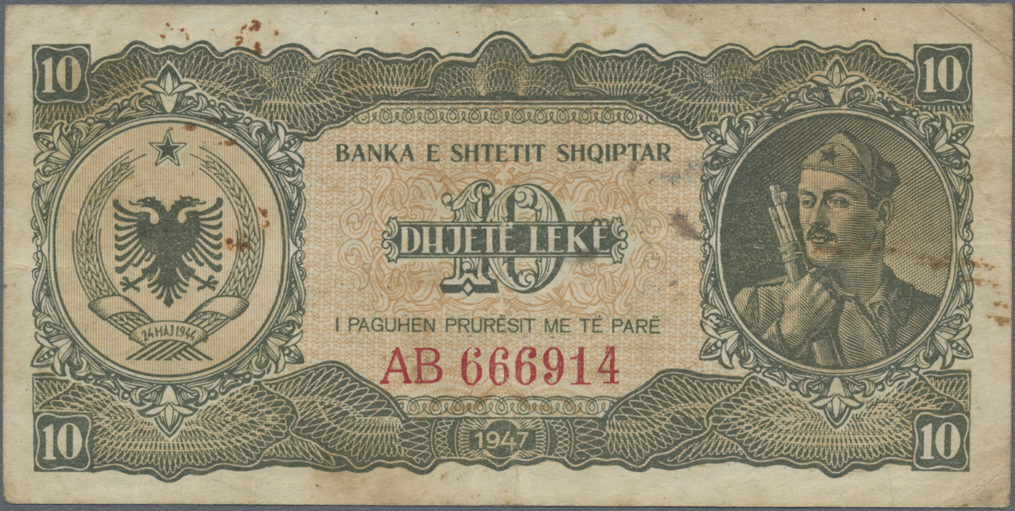 Lot 01009 - Albania / Albanien | Banknoten - Auktionshaus Christoph Gärtner GmbH & Co. KG 58th AUCTION - Day 1 Lot 01009 - Albania / Albanien | Banknoten - Auktionshaus Christoph Gärtner GmbH & Co. KG 58th AUCTION - Day 1