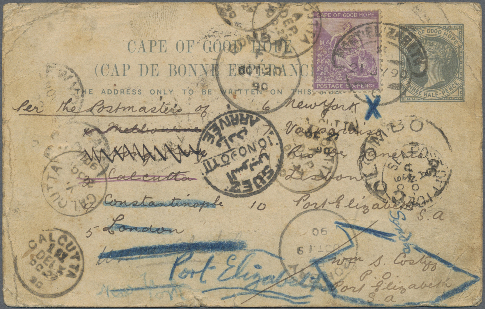 Lot 3444 - Kap der Guten Hoffnung - Ganzsachen  -  Auktionshaus Christoph Gärtner GmbH & Co. KG 54th AUCTION - Day 2