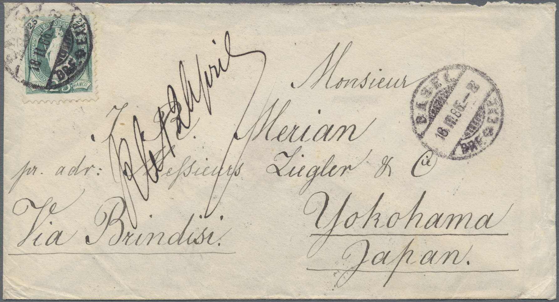 Lot 07721 - Japan - Incoming Mail - Auktionshaus Christoph Gärtner GmbH & Co. KG 58th AUCTION - Day 3 Lot 07721 - Japan - Incoming Mail - Auktionshaus Christoph Gärtner GmbH & Co. KG 58th AUCTION - Day 3