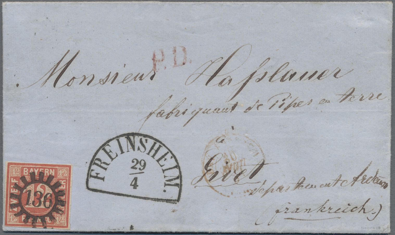 Lot 04542 - Bayern - Marken und Briefe - Auktionshaus Christoph Gärtner GmbH & Co. KG 57th AUCTION - Day 3 Lot 04542 - Bayern - Marken und Briefe - Auktionshaus Christoph Gärtner GmbH & Co. KG 57th AUCTION - Day 3