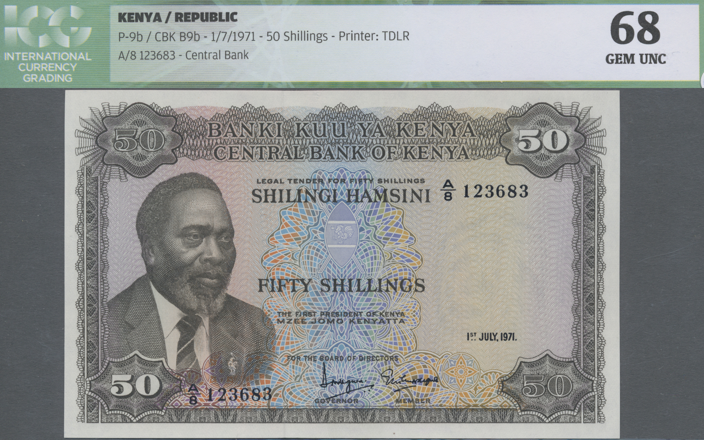 Lot 01914 - Kenya / Kenia | Banknoten - Auktionshaus Christoph Gärtner GmbH & Co. KG Sale #45 Banknotes Worldwide Lot 01914 - Kenya / Kenia | Banknoten - Auktionshaus Christoph Gärtner GmbH & Co. KG Sale #45 Banknotes Worldwide