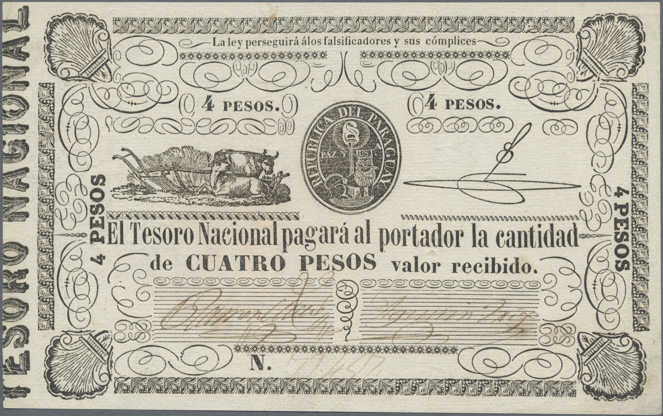 Lot 02183 - Paraguay | Banknoten - Auktionshaus Christoph Gärtner GmbH & Co. KG Sale #45 Banknotes Worldwide Lot 02183 - Paraguay | Banknoten - Auktionshaus Christoph Gärtner GmbH & Co. KG Sale #45 Banknotes Worldwide