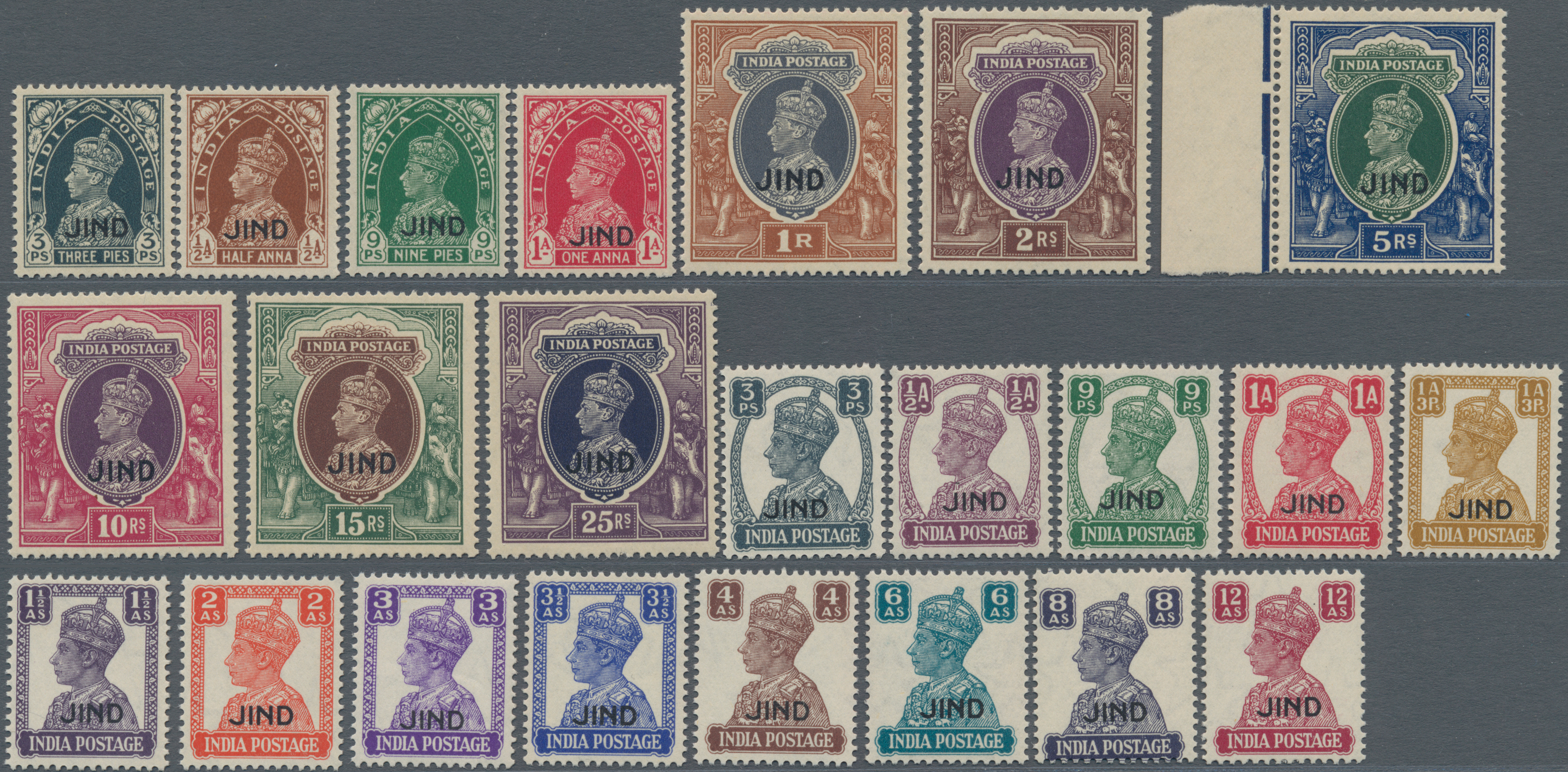 Lot 07267 - Indien - Konventionalstaaten - Jind - Auktionshaus Christoph Gärtner GmbH & Co. KG 58th AUCTION - Day 3 Lot 07267 - Indien - Konventionalstaaten - Jind - Auktionshaus Christoph Gärtner GmbH & Co. KG 58th AUCTION - Day 3