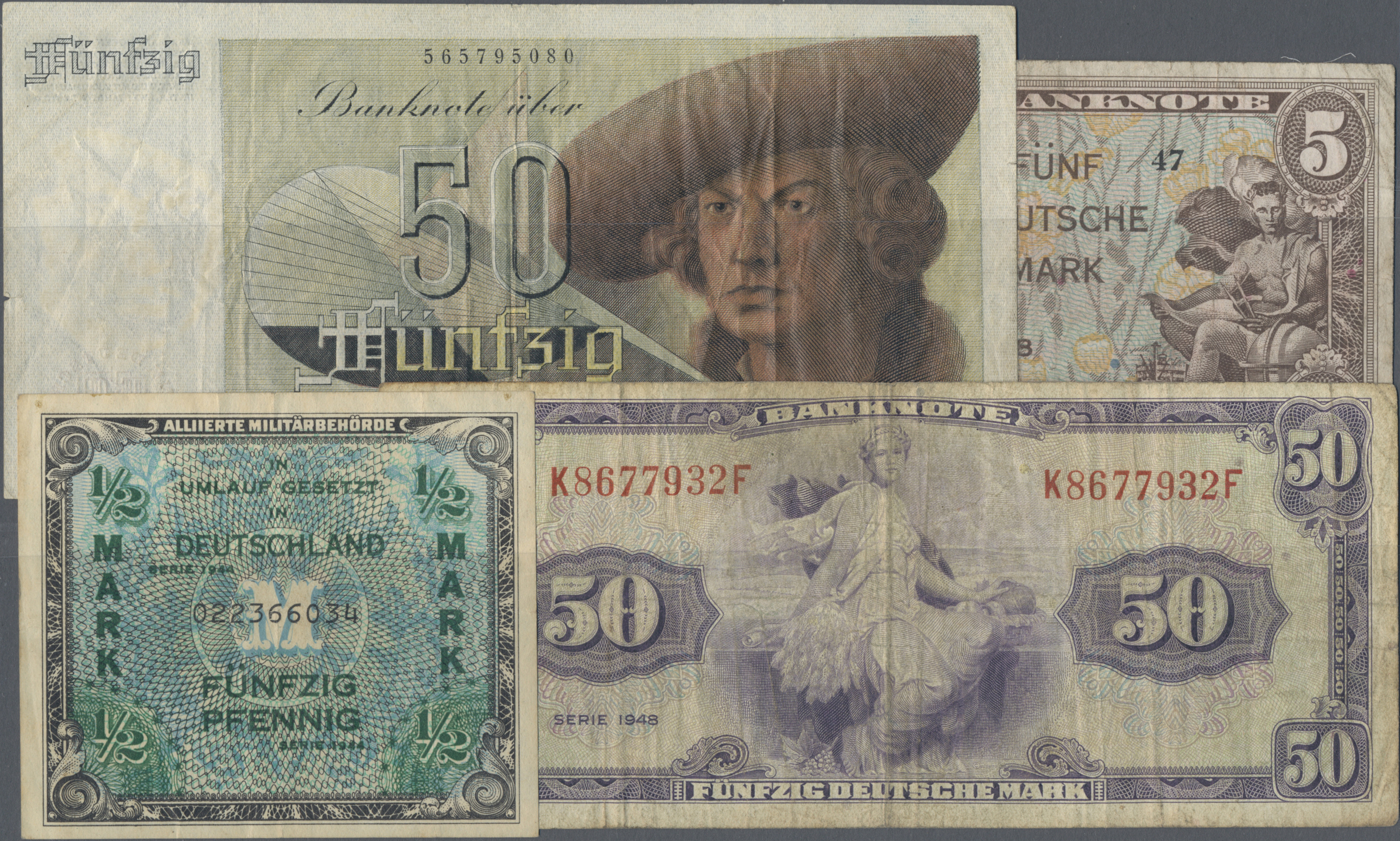 Lot 14810 - Deutschland - Bank Deutscher Länder + Bundesrepublik Deutschland | Banknoten - Auktionshaus Christoph Gärtner GmbH & Co. KG 53rd AUCTION - Day 6 Coins & Banknotes Lot 14810 - Deutschland - Bank Deutscher Länder + Bundesrepublik Deutschland | Banknoten - Auktionshaus Christoph Gärtner GmbH & Co. KG 53rd AUCTION - Day 6 Coins & Banknotes