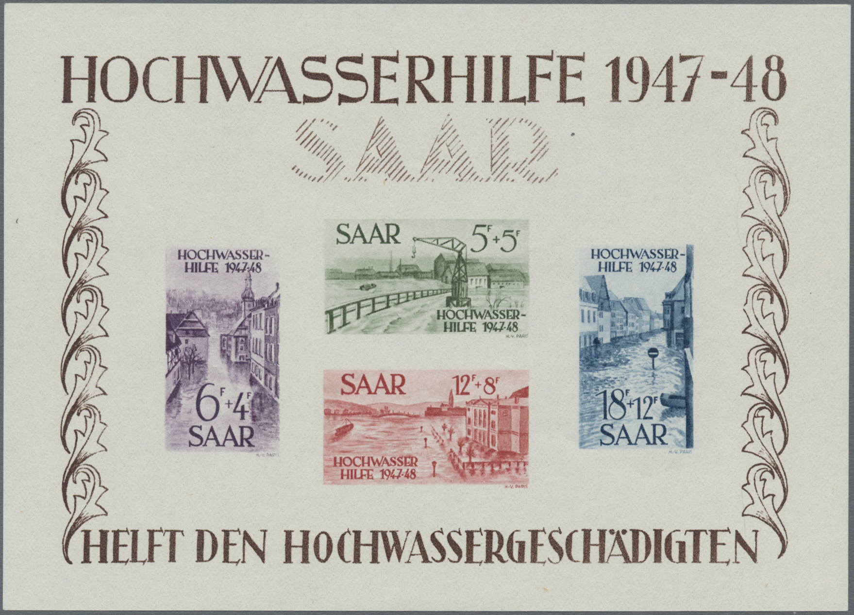 Lot 06642 - Saarland (1947/56) - Auktionshaus Christoph Gärtner GmbH & Co. KG 57th AUCTION - Day 3 Lot 06642 - Saarland (1947/56) - Auktionshaus Christoph Gärtner GmbH & Co. KG 57th AUCTION - Day 3