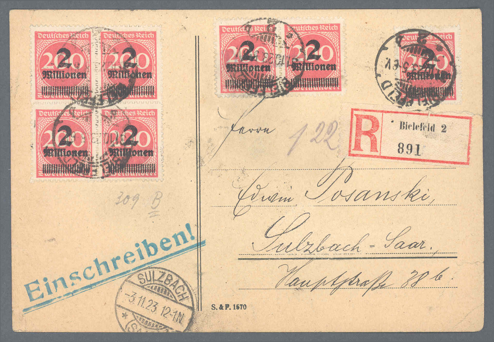 Stamp Auction Deutsches Reich Inflation Sale 43 Germany / Europe