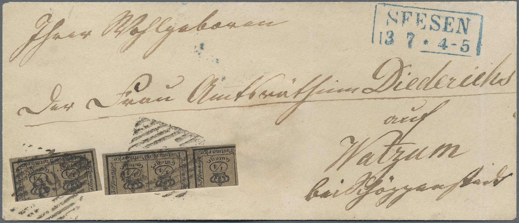 Lot 333 - Braunschweig - Marken und Briefe - Auction #211 Lot 333 - Braunschweig - Marken und Briefe - Auction #211