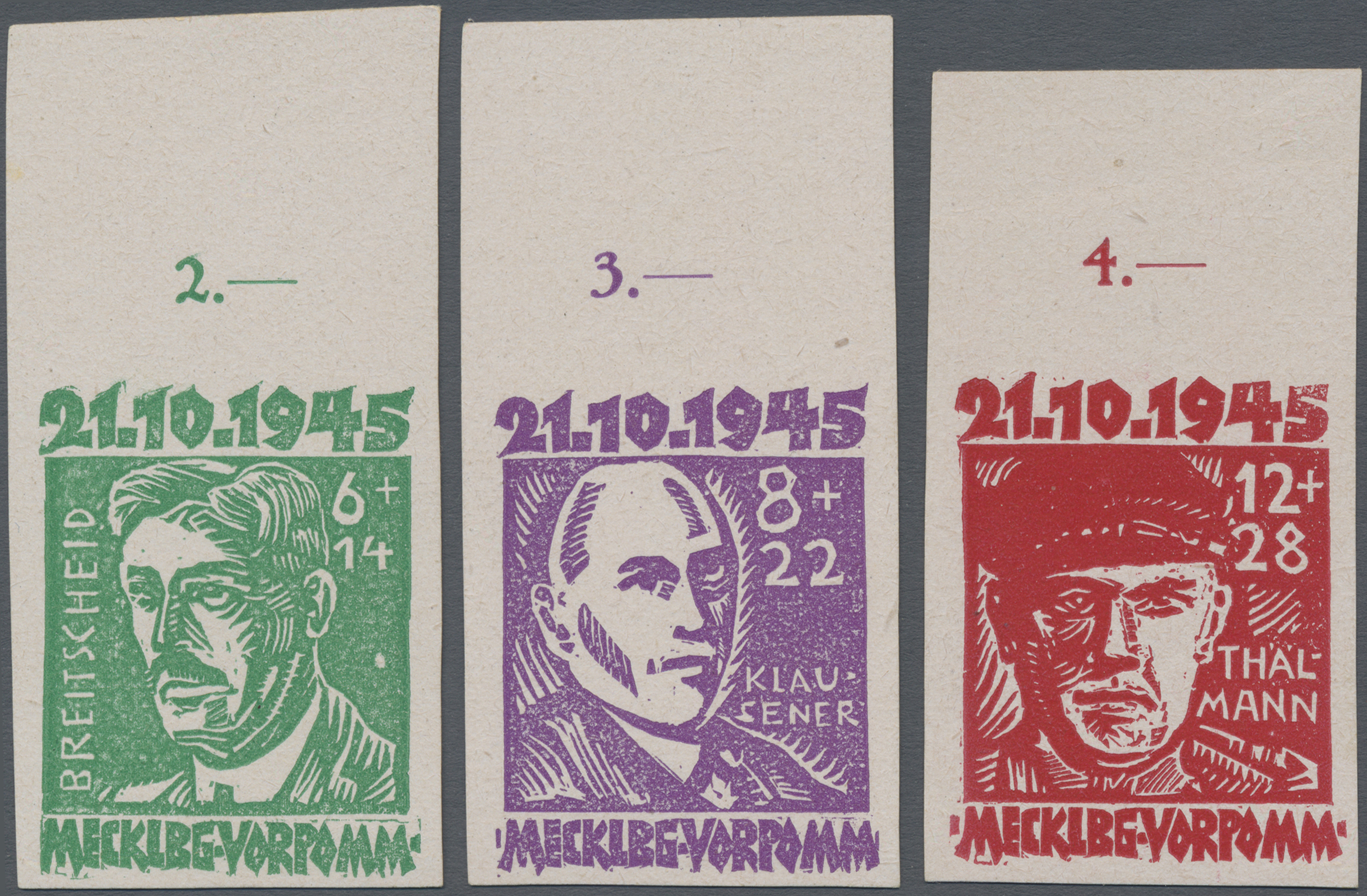 Lot 06315 - Sowjetische Zone - Mecklenburg-Vorpommern  -  Auktionshaus Christoph Gärtner GmbH & Co. KG 57th AUCTION - Day 3