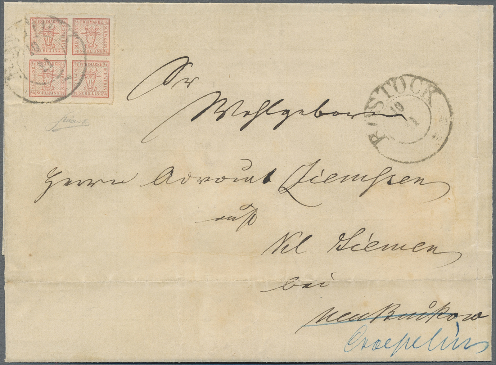 Lot 400 - Mecklenburg-Schwerin - Marken und Briefe  -   Auction #211