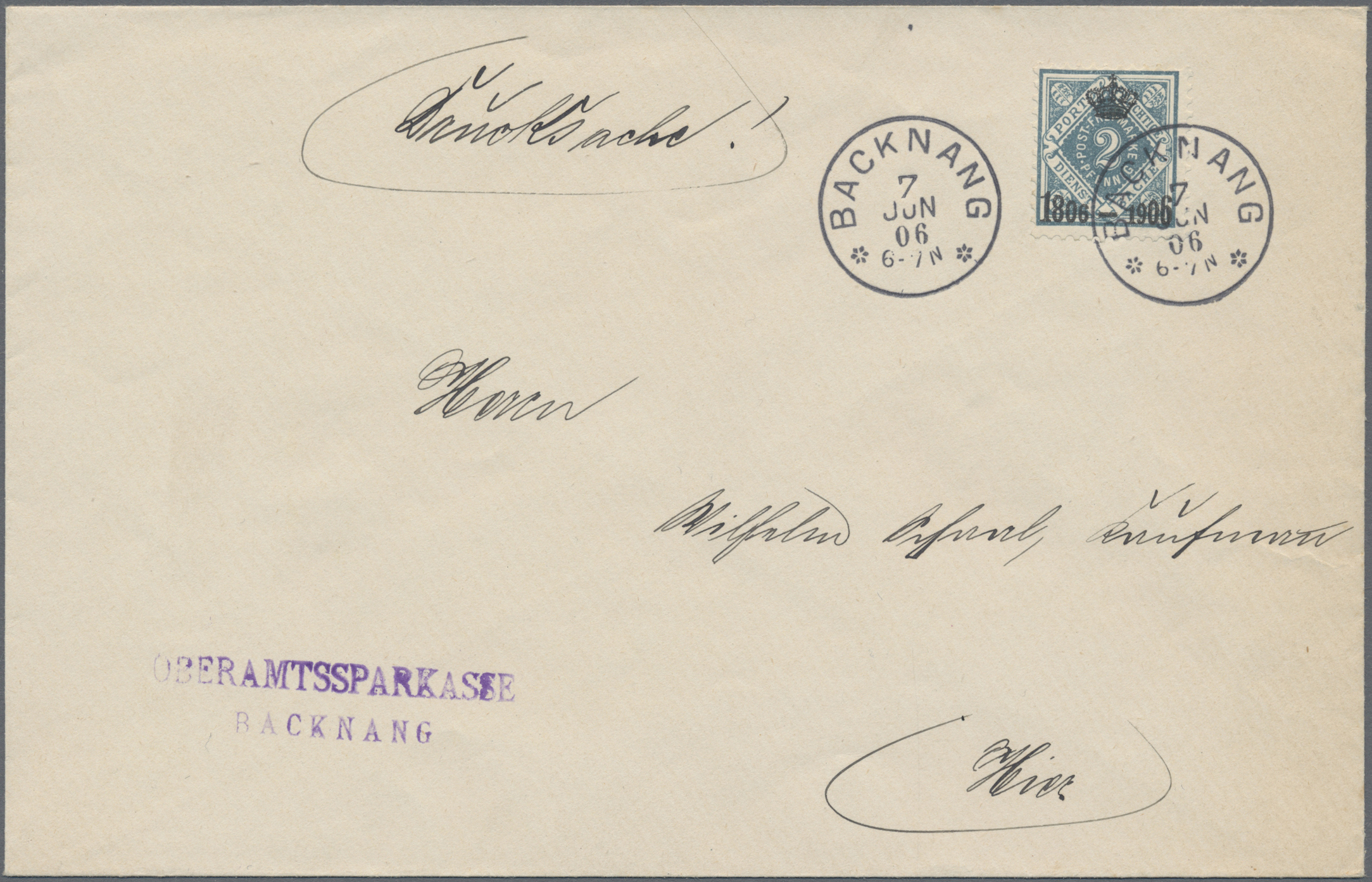 Lot 03087 - Württemberg - Marken und Briefe  -  Auktionshaus Christoph Gärtner GmbH & Co. KG 53rd AUCTION - Day 3 Germany