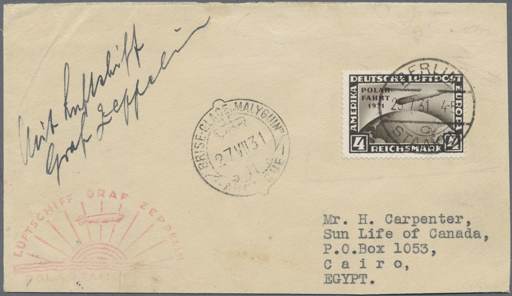 Lot 03149 - zeppelinpost deutschland  -  Auktionshaus Christoph Gärtner GmbH & Co. KG 57th AUCTION - Day 2