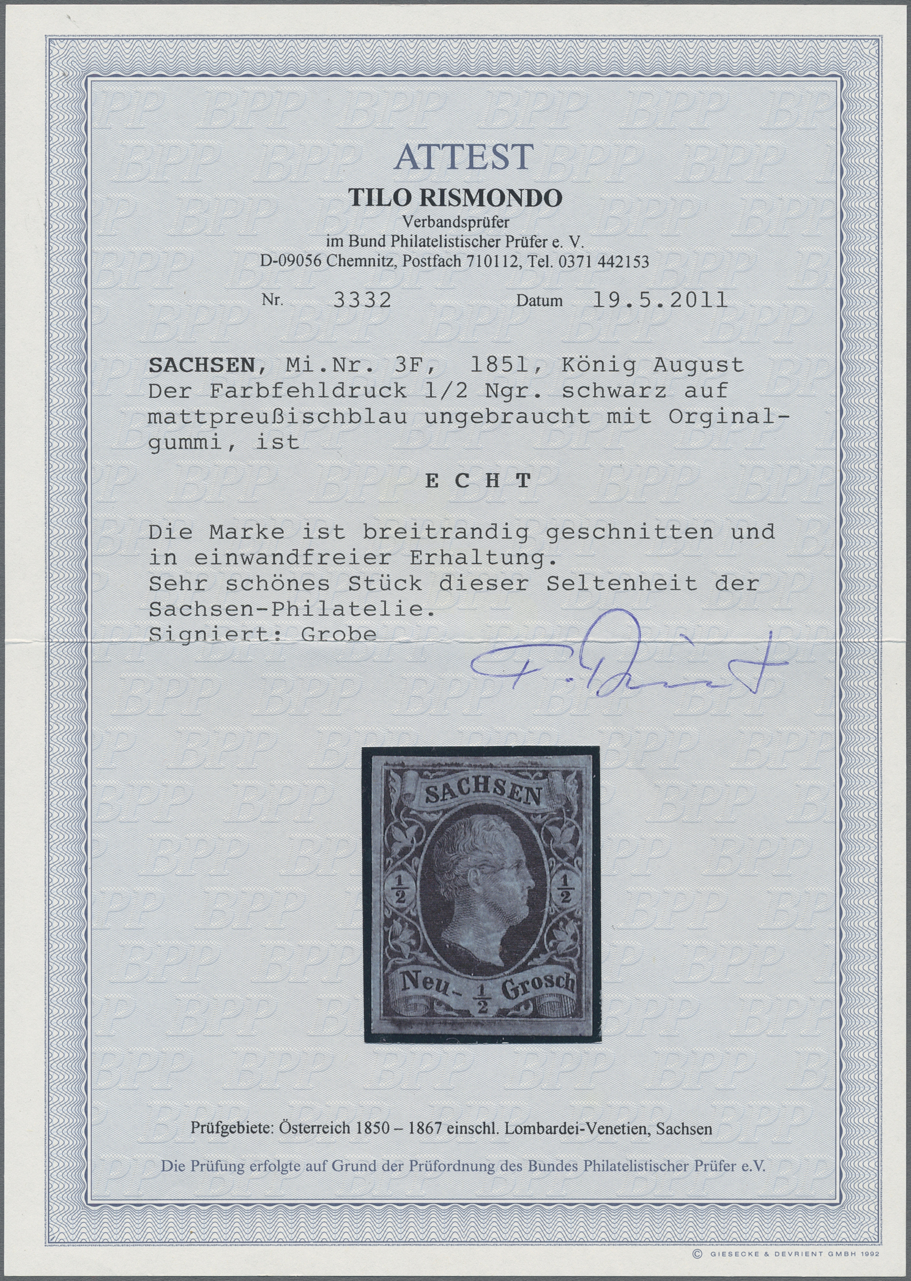 Lot 503 - Sachsen - Marken und Briefe  -   Auction #211