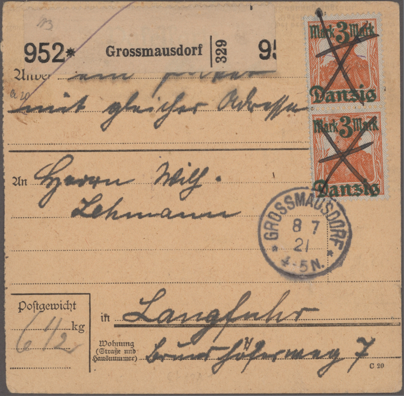 Lot 14530 - danzig  -  Auktionshaus Christoph Gärtner GmbH & Co. KG 58th AUCTION - Day 5
