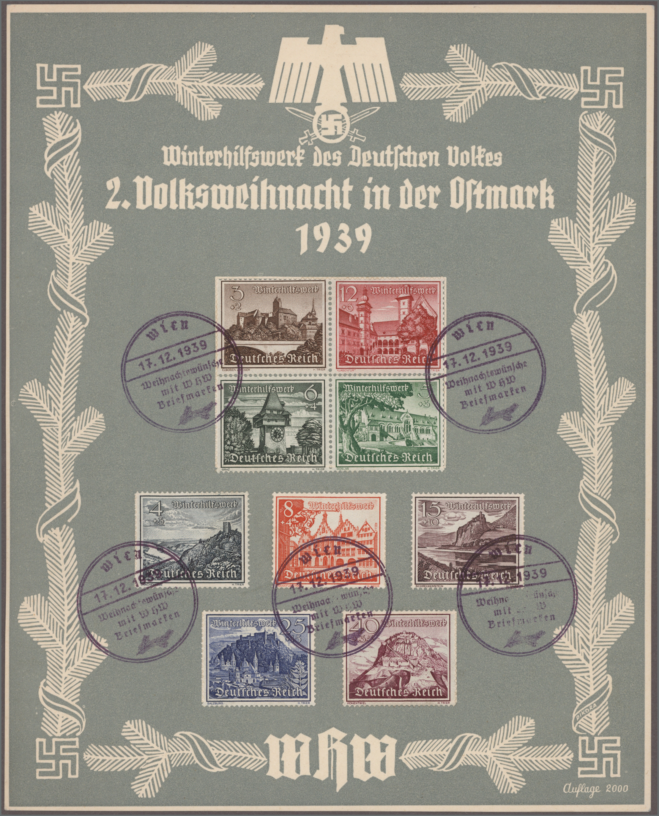 Lot 05240 - Deutsches Reich - 3. Reich - Auktionshaus Christoph Gärtner GmbH & Co. KG 57th AUCTION - Day 3 Lot 05240 - Deutsches Reich - 3. Reich - Auktionshaus Christoph Gärtner GmbH & Co. KG 57th AUCTION - Day 3