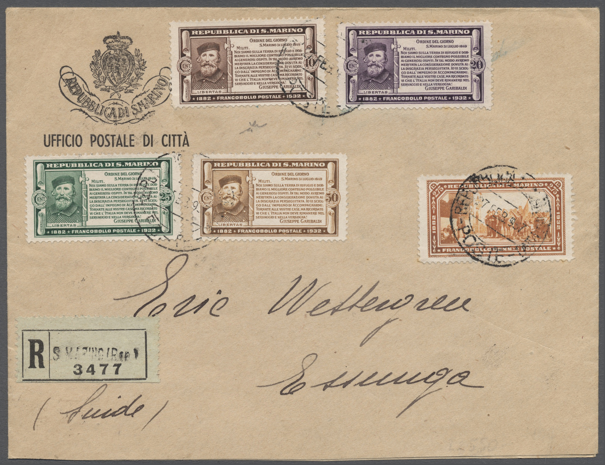 Lot 02481 - San Marino - Auktionshaus Christoph Gärtner GmbH & Co. KG 53rd AUCTION - Day 2 Overseas, Europe Lot 02481 - San Marino - Auktionshaus Christoph Gärtner GmbH & Co. KG 53rd AUCTION - Day 2 Overseas, Europe