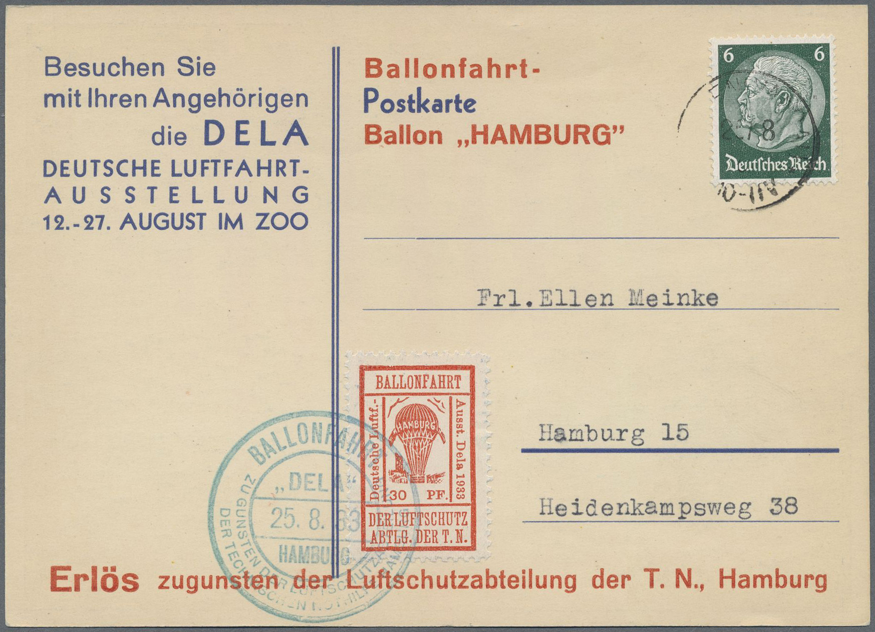 Lot 1157 - Deutsches Reich - Halbamtliche Flugmarken - Auction #211 Lot 1157 - Deutsches Reich - Halbamtliche Flugmarken - Auction #211