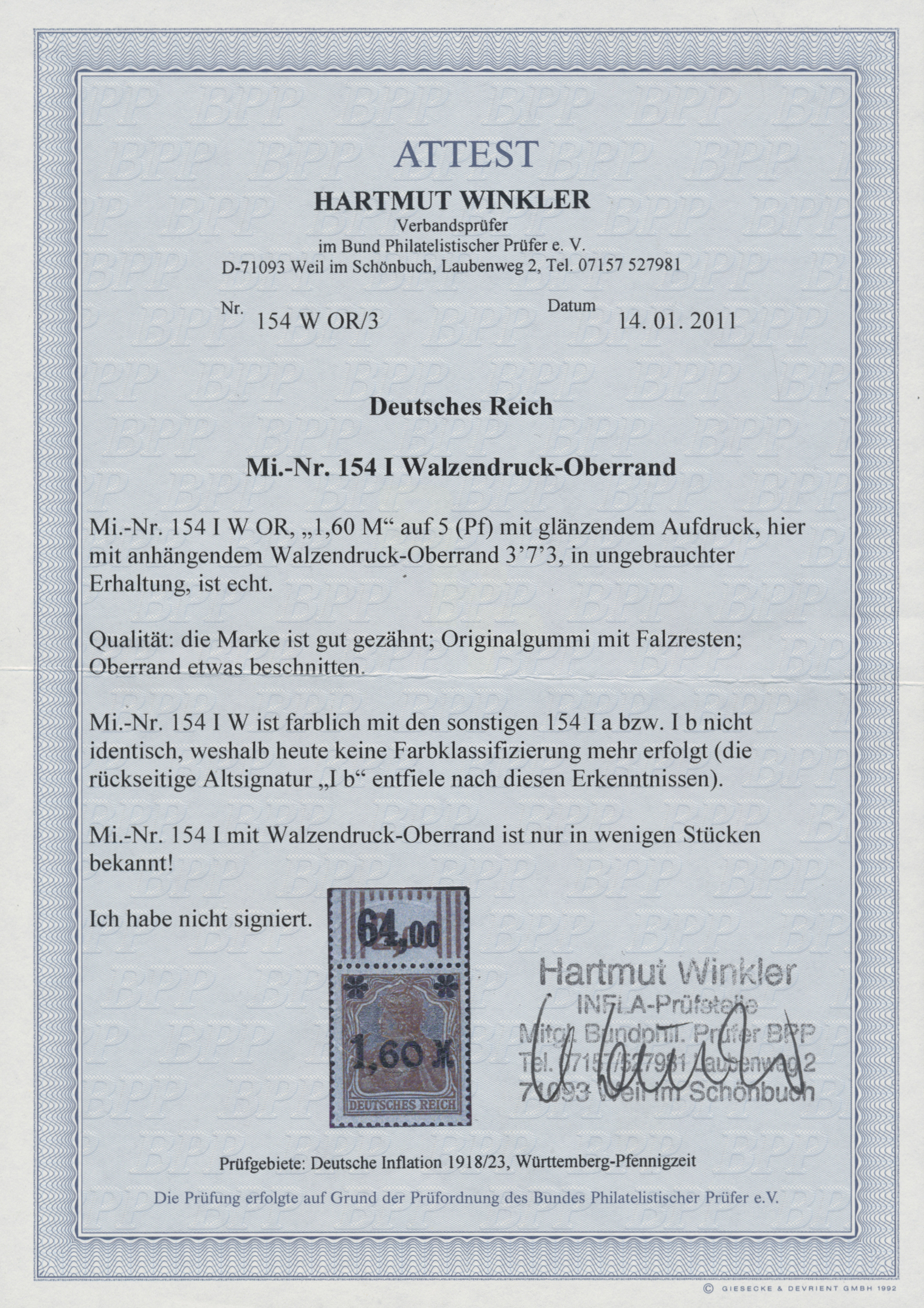 Lot 04875 - Deutsches Reich - Inflation  -  Auktionshaus Christoph Gärtner GmbH & Co. KG 56th AUCTION - Day 3