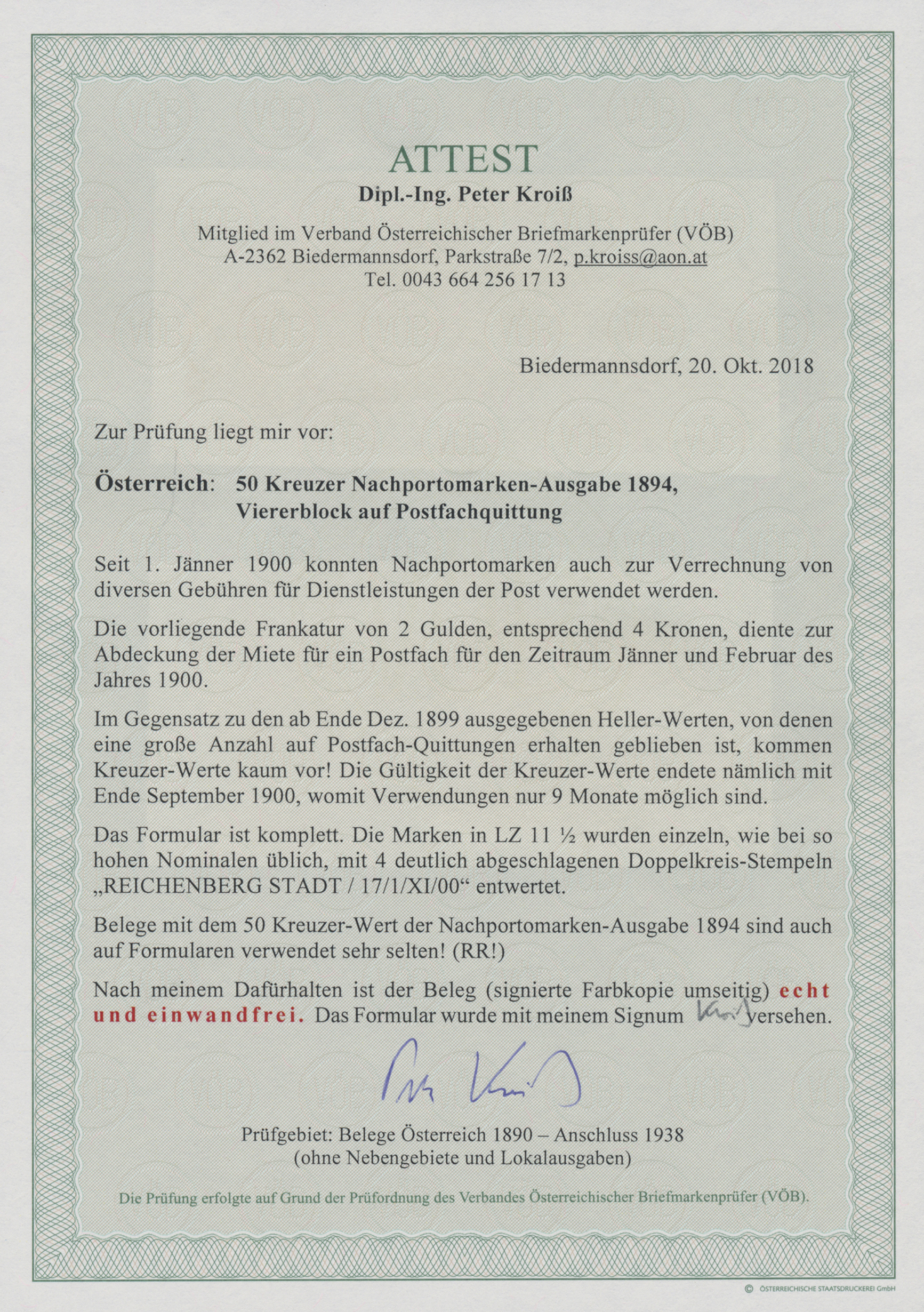 Lot 03943 - Österreich - Portomarken  -  Auktionshaus Christoph Gärtner GmbH & Co. KG 57th AUCTION - Day 2