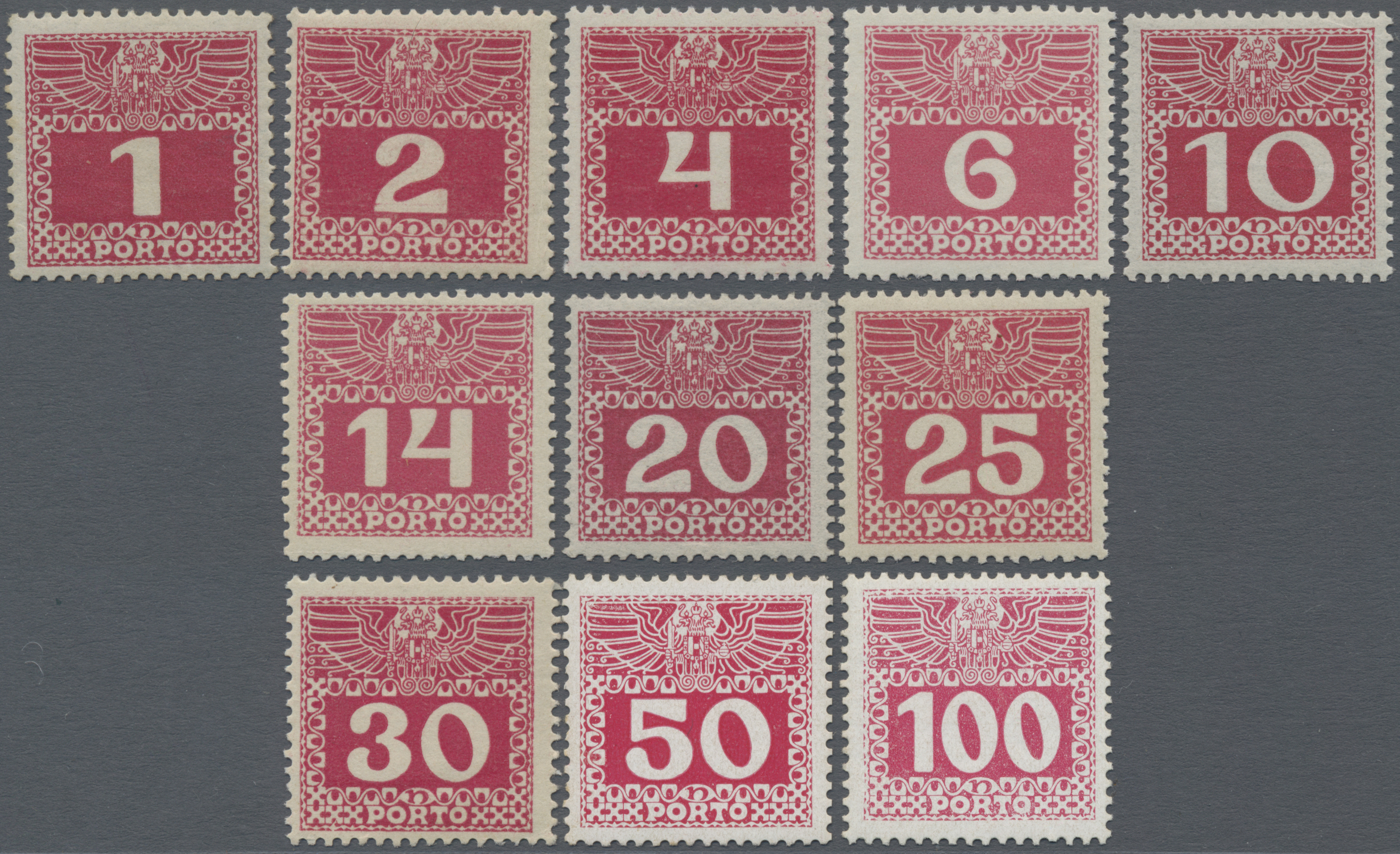Lot 03947 - Österreich - Portomarken - Auktionshaus Christoph Gärtner GmbH & Co. KG 57th AUCTION - Day 2 Lot 03947 - Österreich - Portomarken - Auktionshaus Christoph Gärtner GmbH & Co. KG 57th AUCTION - Day 2