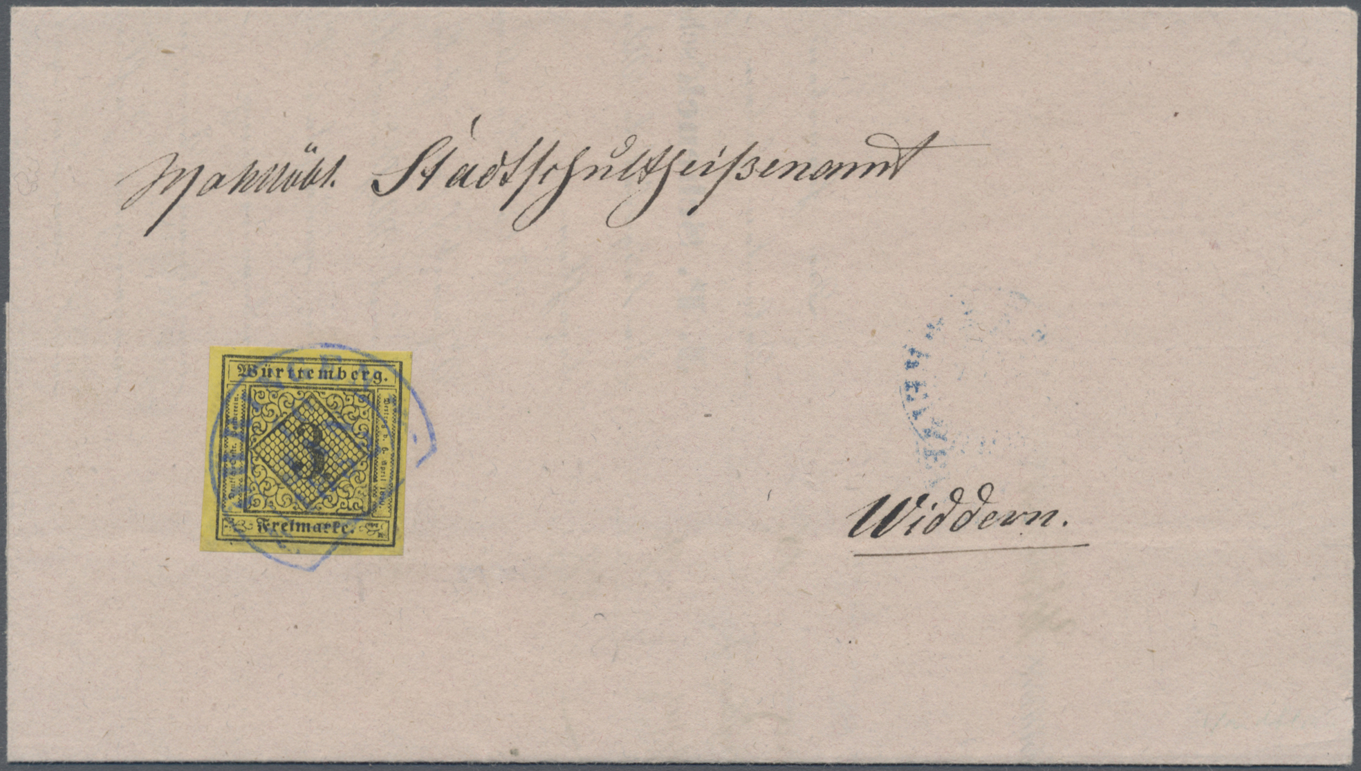 Lot 04531 - Württemberg - Marken und Briefe  -  Auktionshaus Christoph Gärtner GmbH & Co. KG 58th AUCTION - Day 2