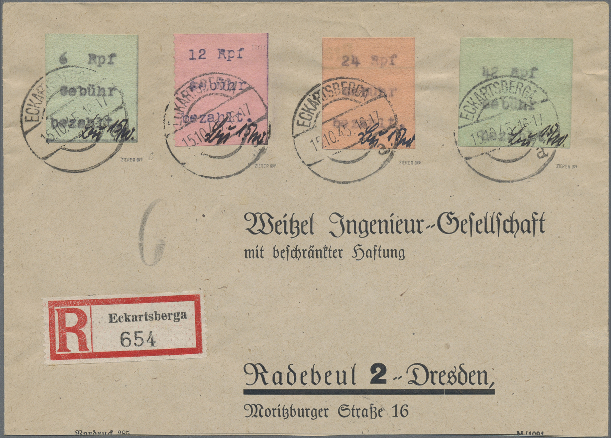 Lot 06110 - deutsche lokalausgaben ab 1945  -  Auktionshaus Christoph Gärtner GmbH & Co. KG 58th AUCTION - Day 2