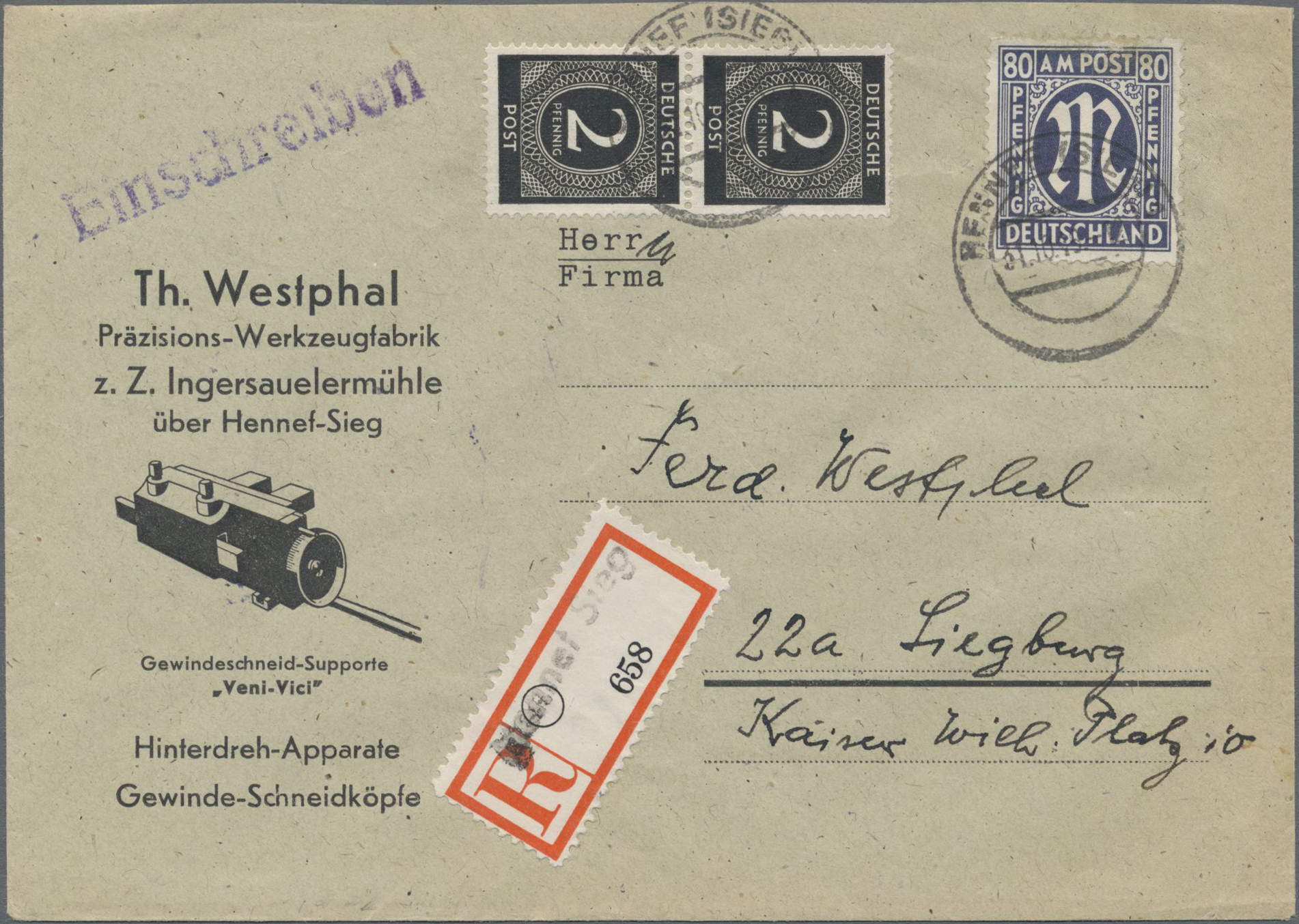 Lot 04554 - bizone - Auktionshaus Christoph Gärtner GmbH & Co. KG 53rd AUCTION - Day 3 Germany Lot 04554 - bizone - Auktionshaus Christoph Gärtner GmbH & Co. KG 53rd AUCTION - Day 3 Germany