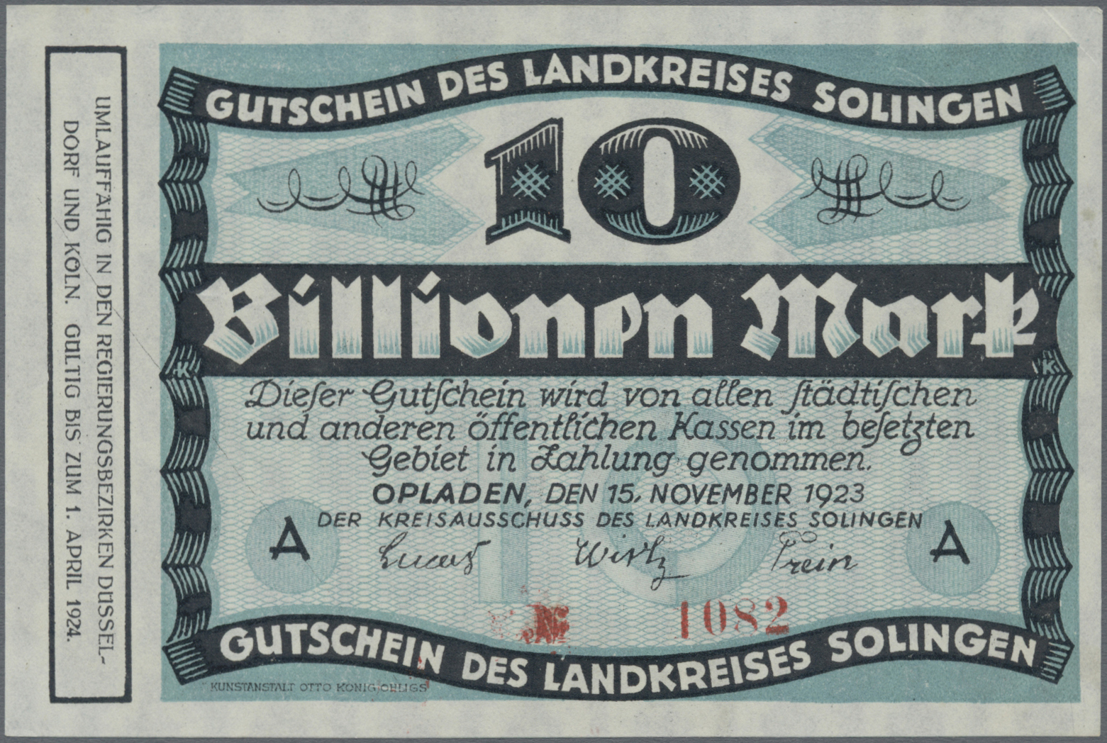 Lot 00767 - Deutschland - Notgeld - Rheinland | Banknoten  -  Auktionshaus Christoph Gärtner GmbH & Co. KG 56th AUCTION - Day 1