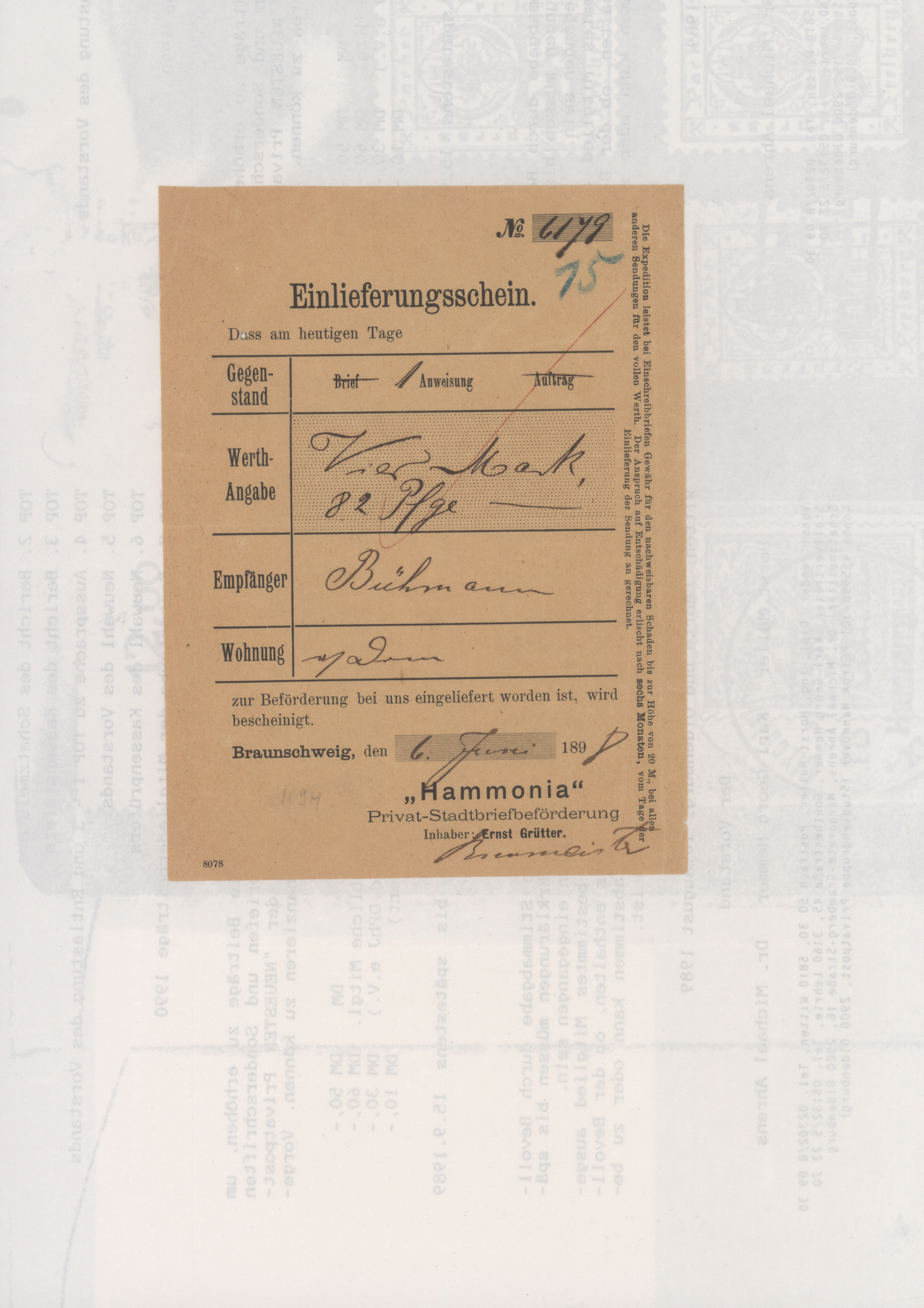 Lot 10786 - Deutsches Reich - Privatpost (Stadtpost) - Auktionshaus Christoph Gärtner GmbH & Co. KG 57th AUCTION - Day 5 Lot 10786 - Deutsches Reich - Privatpost (Stadtpost) - Auktionshaus Christoph Gärtner GmbH & Co. KG 57th AUCTION - Day 5