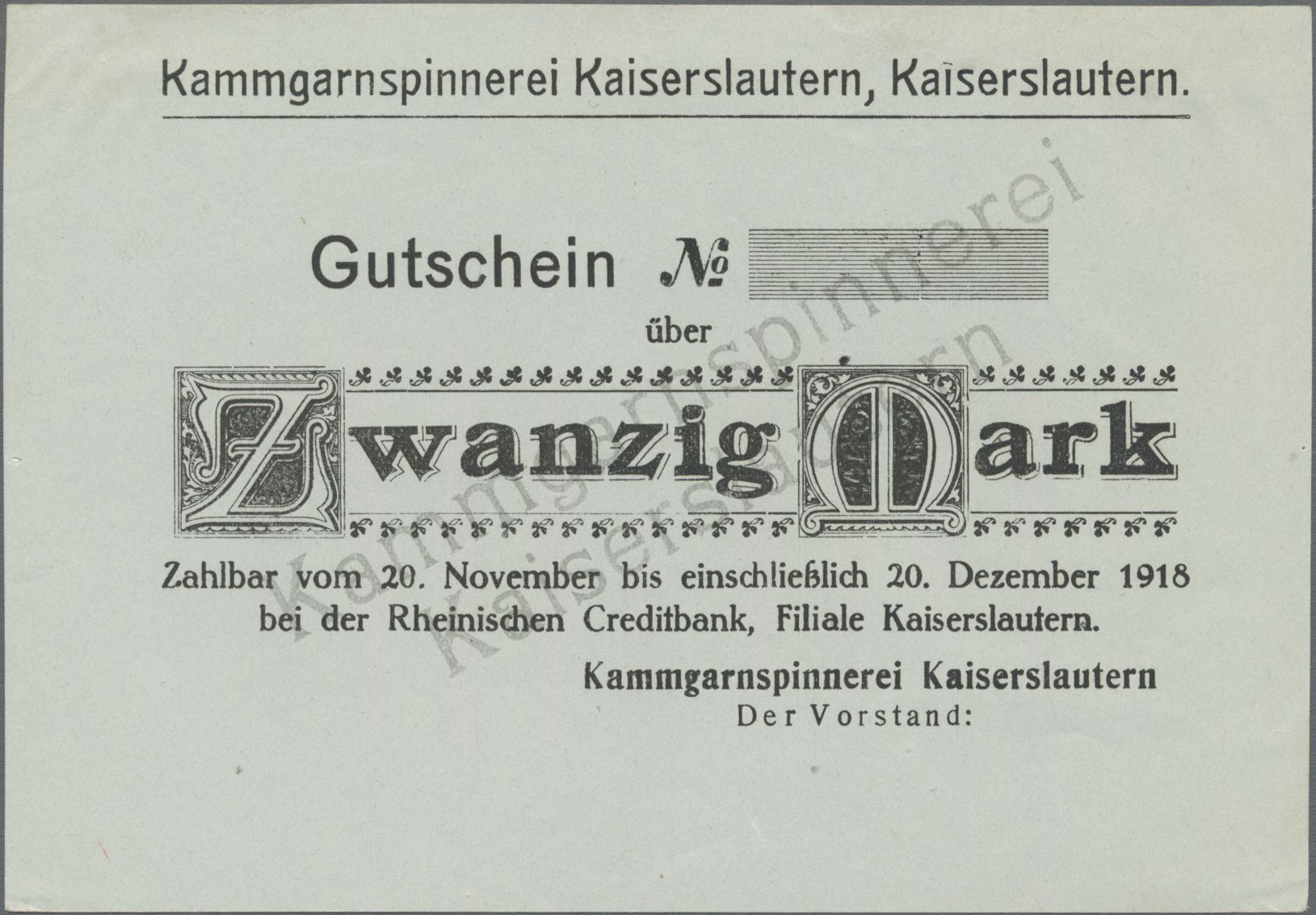 Lot 14694 - Deutschland - Notgeld - Pfalz | Banknoten - Auktionshaus Christoph Gärtner GmbH & Co. KG 53rd AUCTION - Day 6 Coins/Banknotes Lot 14694 - Deutschland - Notgeld - Pfalz | Banknoten - Auktionshaus Christoph Gärtner GmbH & Co. KG 53rd AUCTION - Day 6 Coins/Banknotes