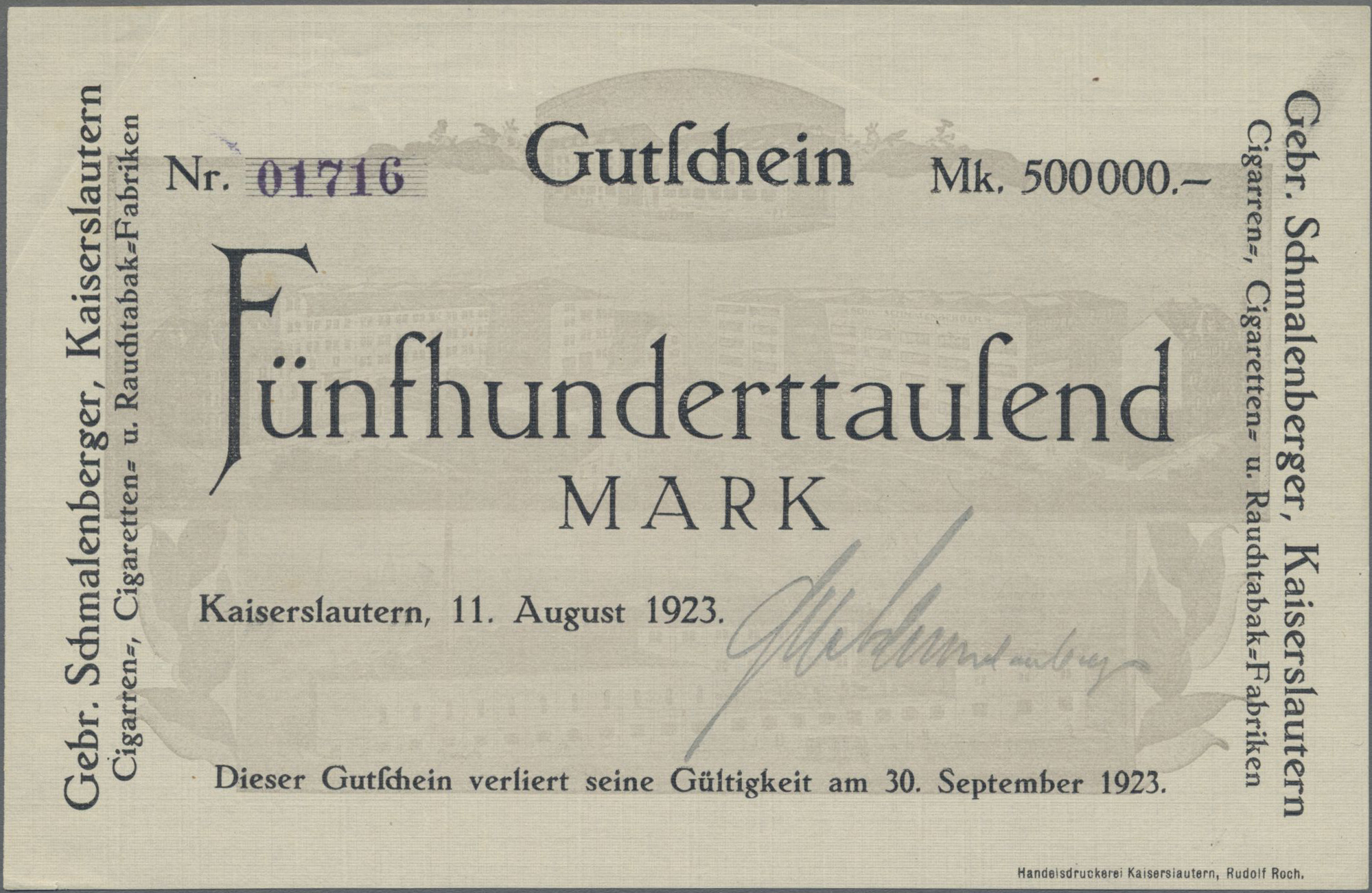 Lot 14695 - Deutschland - Notgeld - Pfalz | Banknoten - Auktionshaus Christoph Gärtner GmbH & Co. KG 53rd AUCTION - Day 6 Coins/Banknotes Lot 14695 - Deutschland - Notgeld - Pfalz | Banknoten - Auktionshaus Christoph Gärtner GmbH & Co. KG 53rd AUCTION - Day 6 Coins/Banknotes