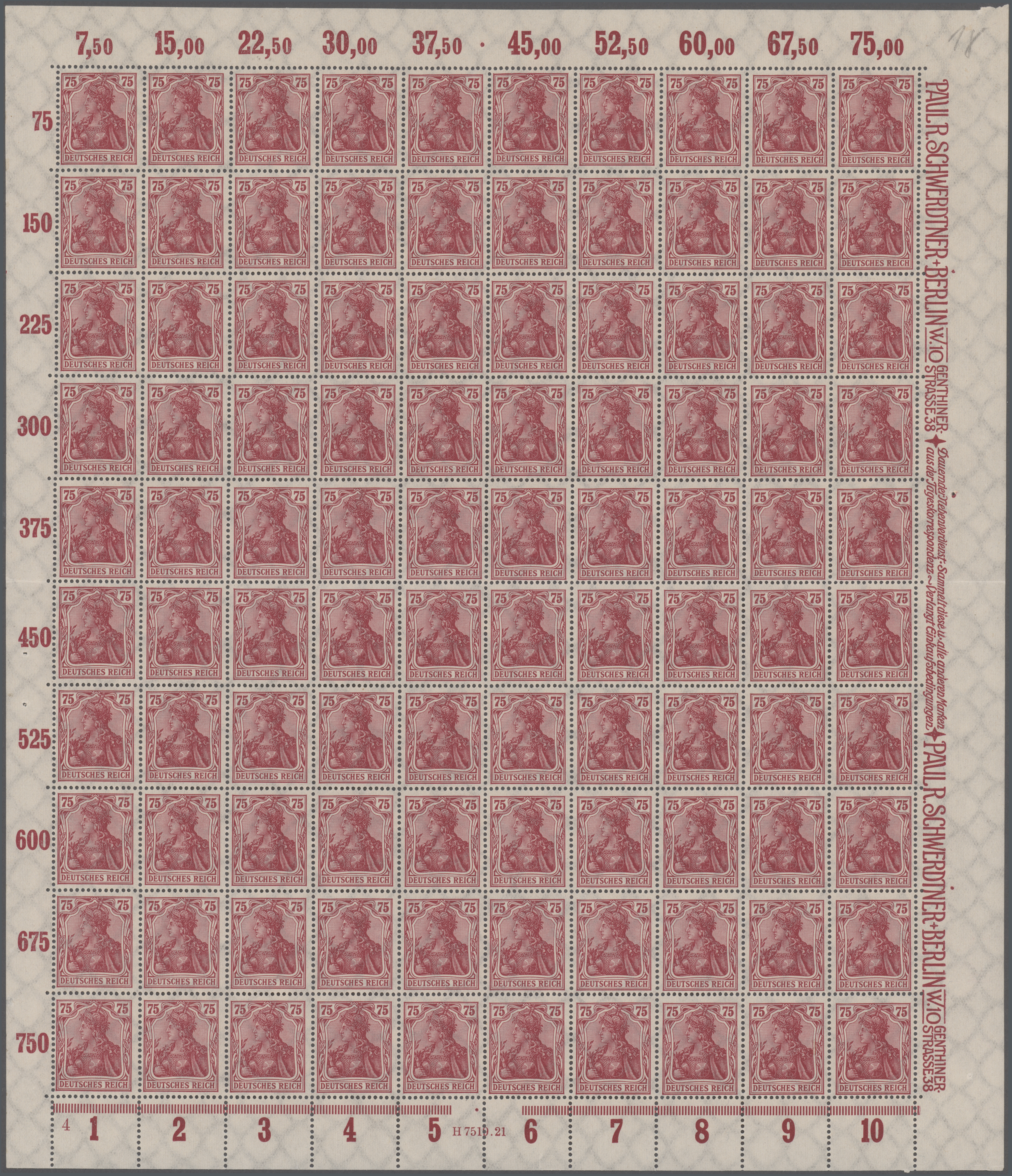 Lot 05033 - Deutsches Reich - Inflation - Auktionshaus Christoph Gärtner GmbH & Co. KG 58th AUCTION - Day 2 Lot 05033 - Deutsches Reich - Inflation - Auktionshaus Christoph Gärtner GmbH & Co. KG 58th AUCTION - Day 2